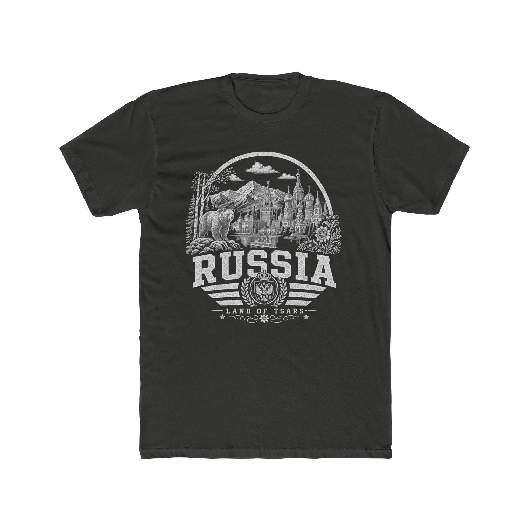 Russia vintage landmarks men's tee — iconic landmark design | Nameshi Destinations (view 5)