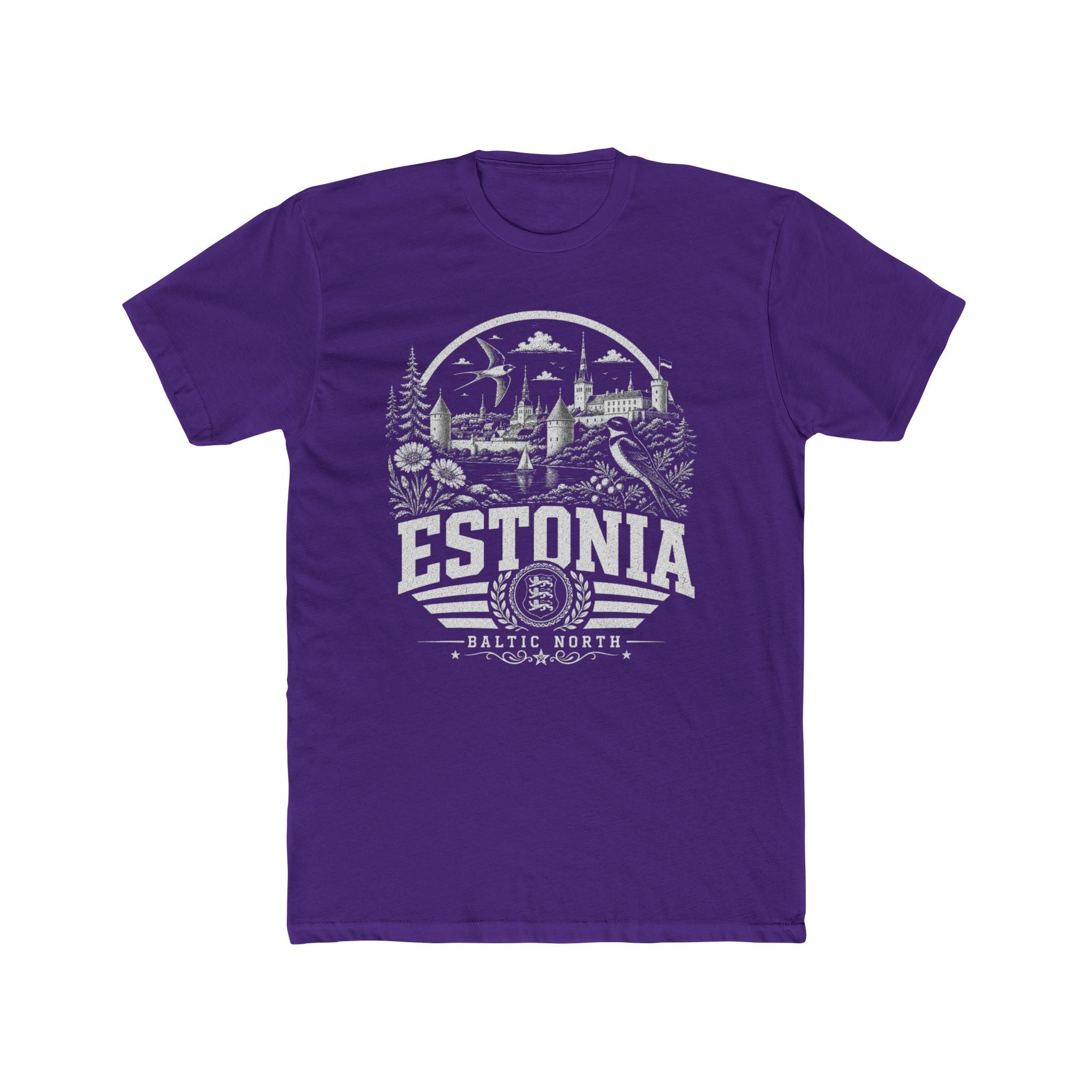 Estonia vintage landmarks men's tee — iconic landmark design | Nameshi Destinations (view 13)