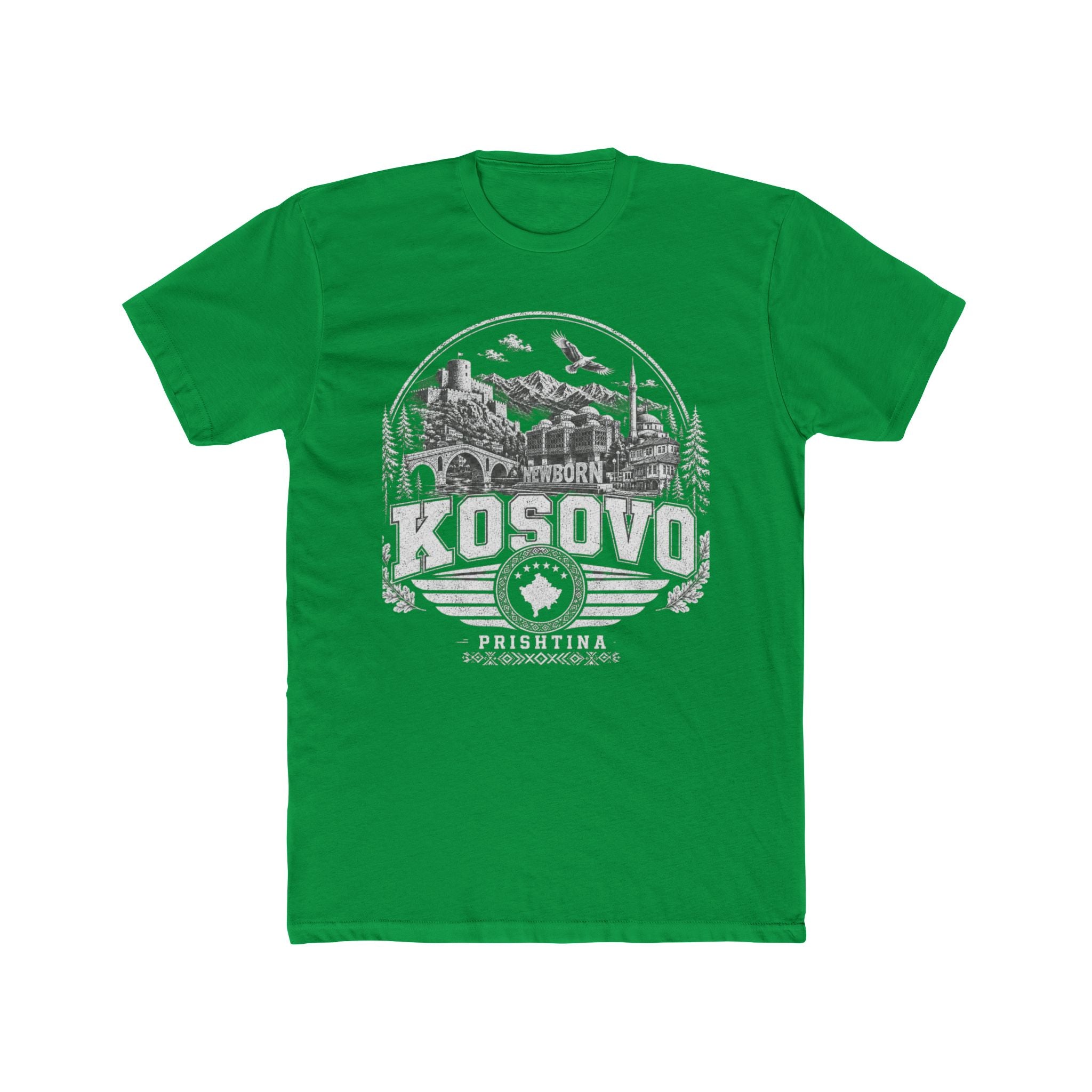 Kosovo vintage landmarks men's tee — iconic landmark design | Nameshi Destinations (view 6)