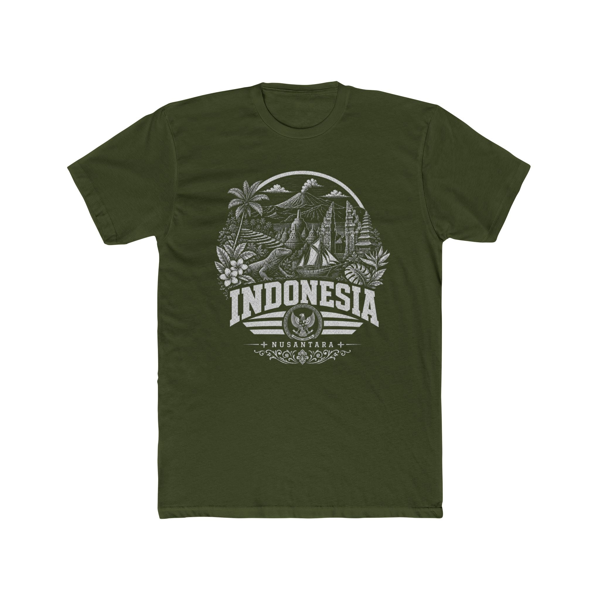 USA vintage landmarks men's tee — iconic landmark design | Nameshi Destinations (view 3)