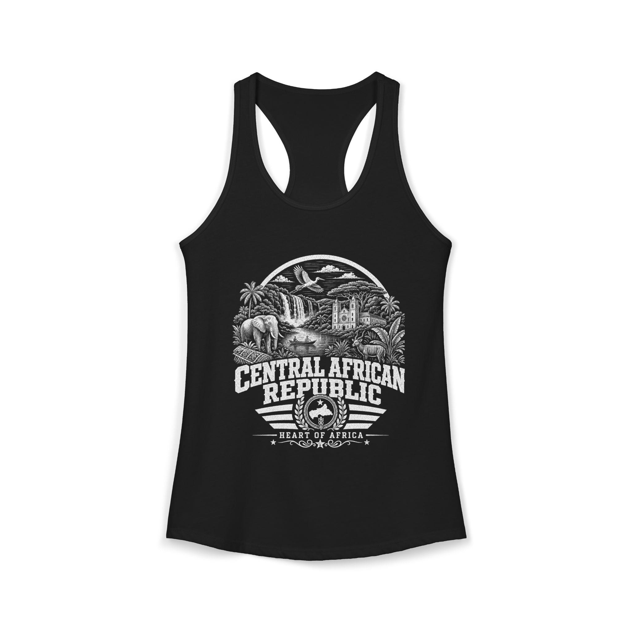 Central African Republic Heart of Africa Women's Tank Top