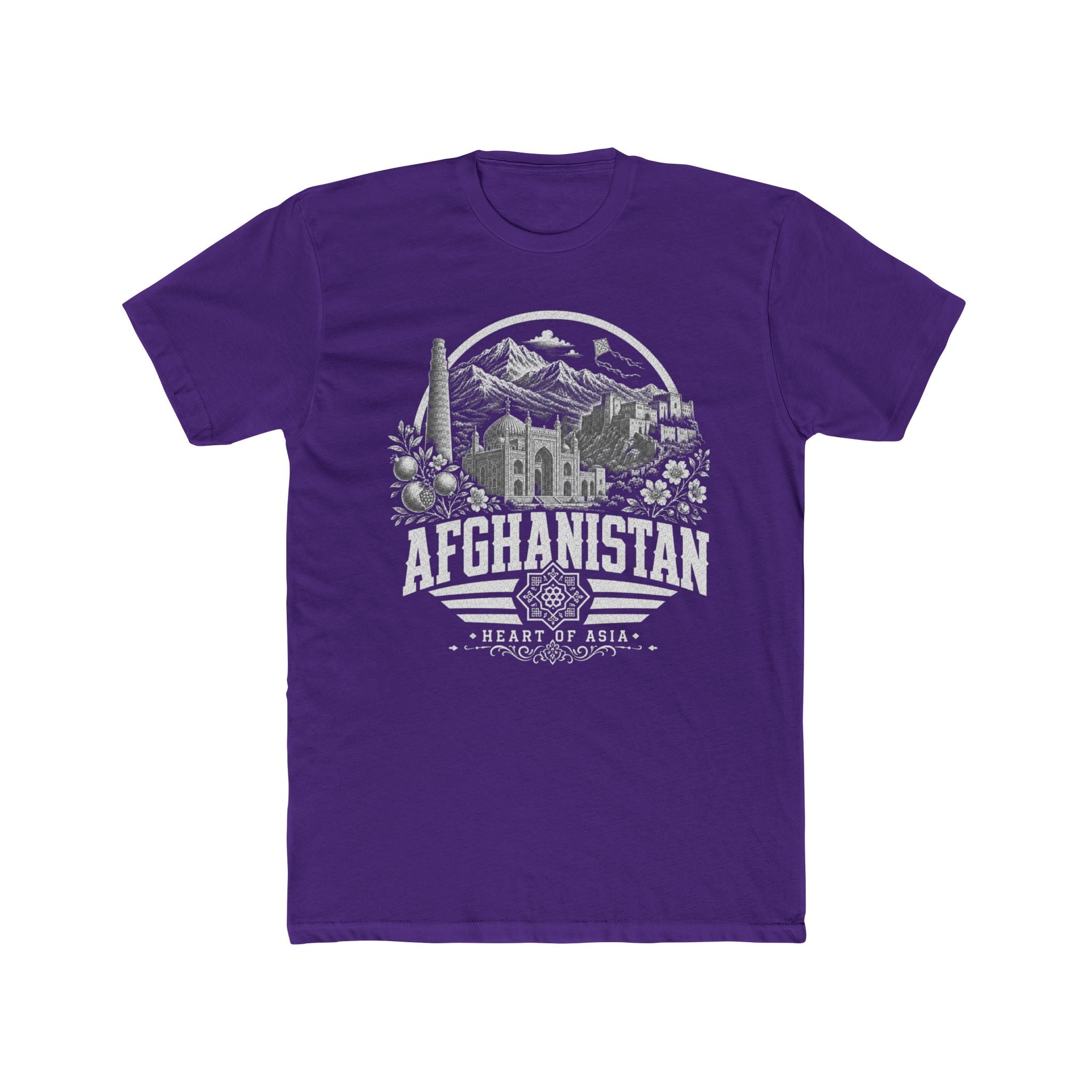 Camiseta Masculina Afeganistão Coração da Ásia