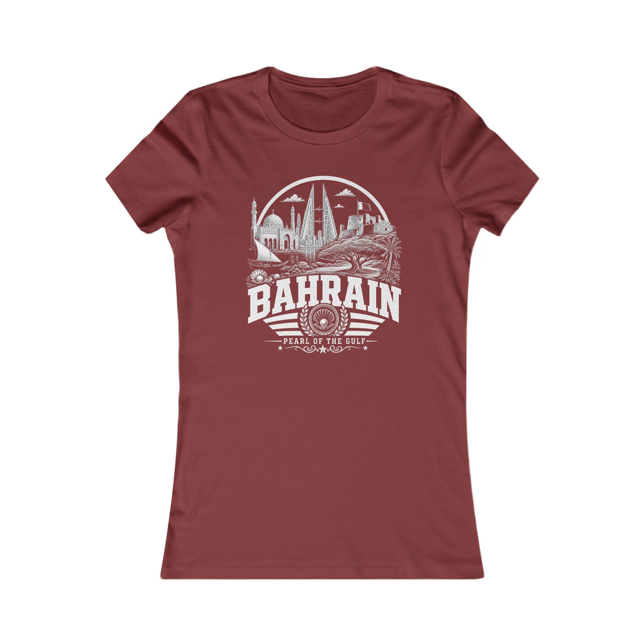 Bahrain Pérola do Golfo Camiseta Feminina