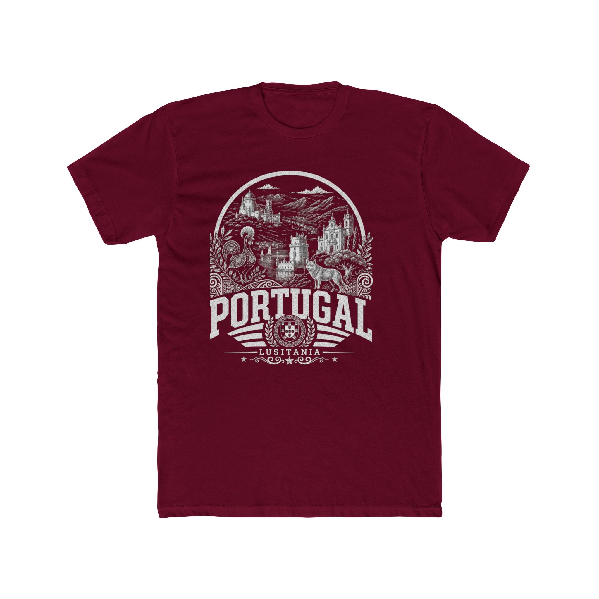 Portugal vintage landmarks men's tee — iconic landmark design | Nameshi Destinations (view 14)