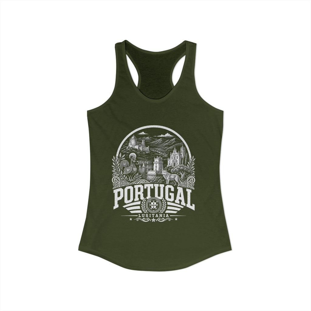 Portugal vintage landmarks tank top — iconic landmark design | Nameshi Destinations (view 29)