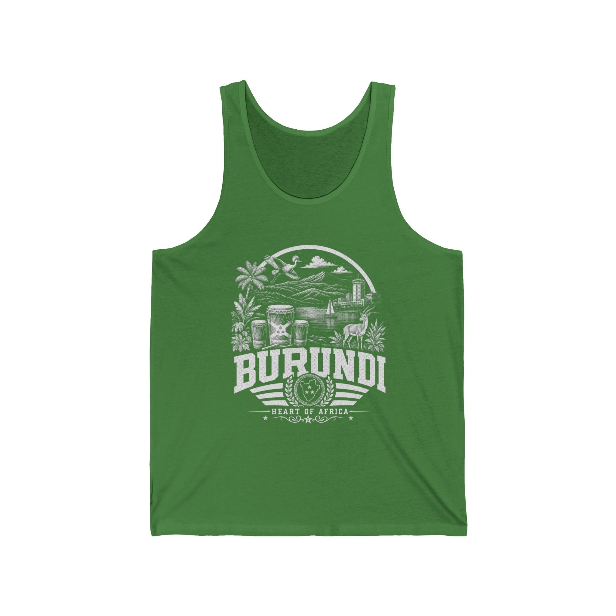 Camiseta sin mangas de hombre de Burundi