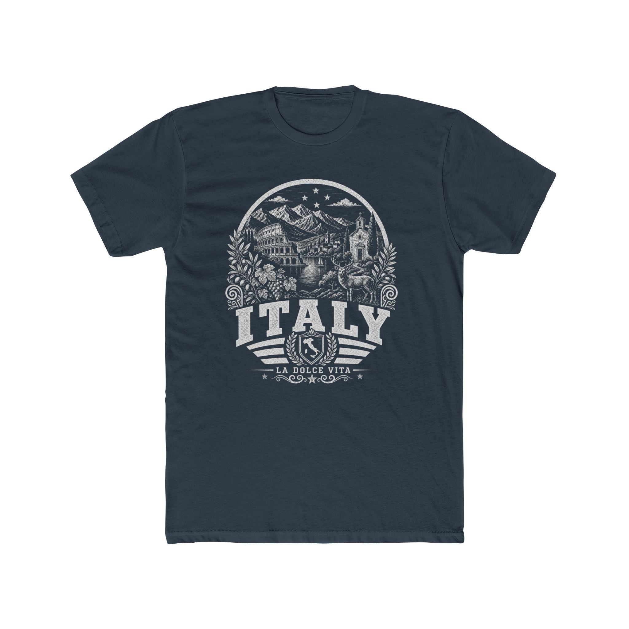 Italy vintage landmarks men's tee — iconic landmark design | Nameshi Destinations (view 8)