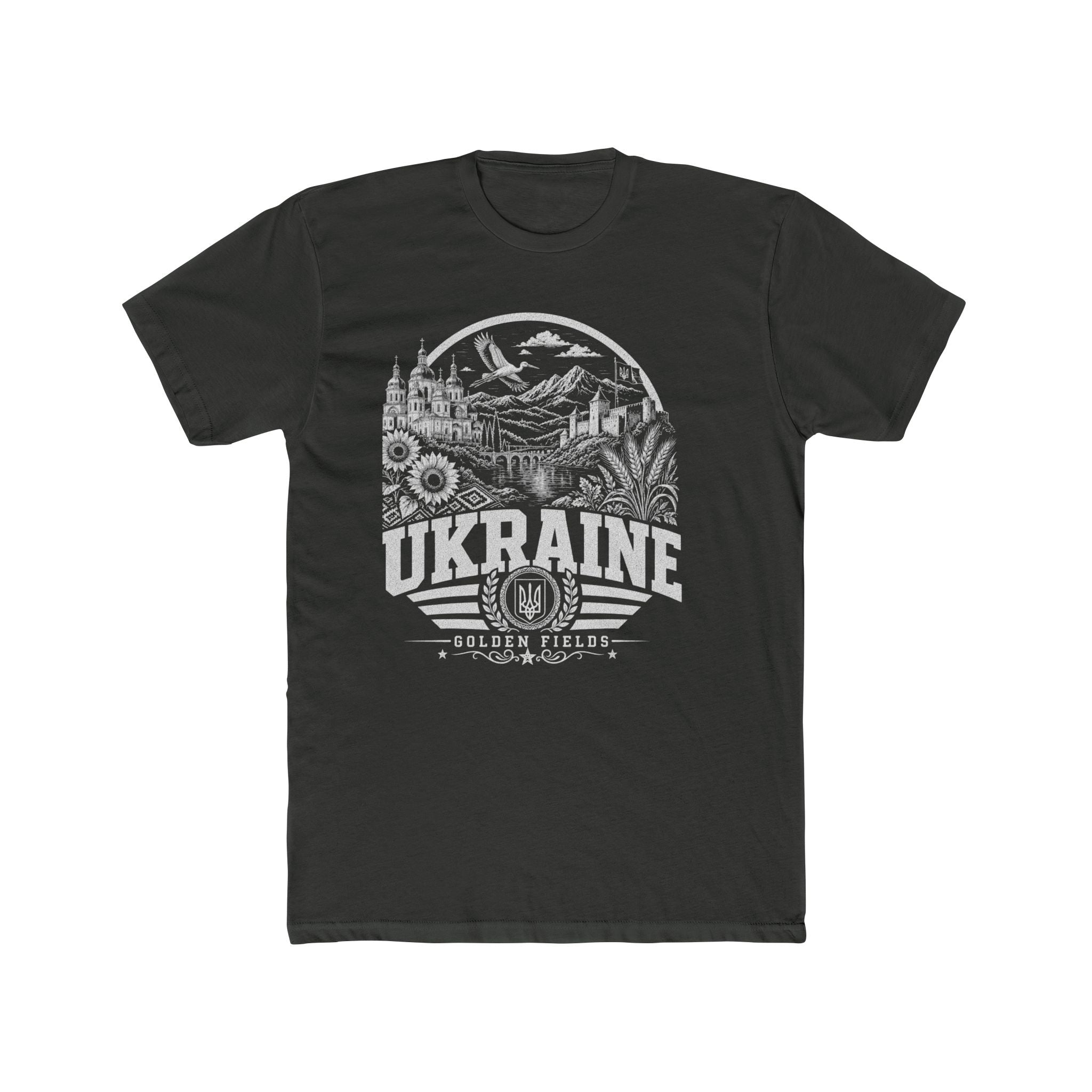 Ukraine vintage landmarks men's tee — iconic landmark design | Nameshi Destinations (view 5)