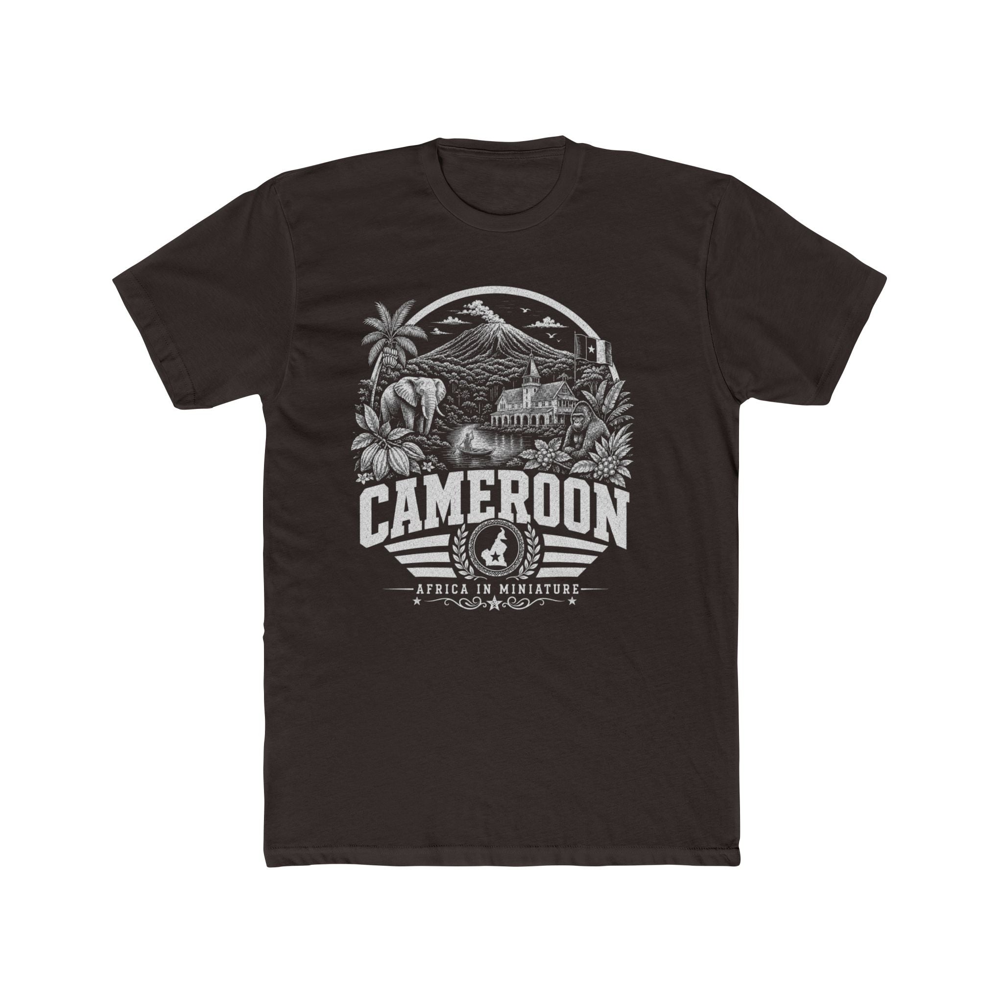 Camarões África em Miniatura Camiseta Masculina