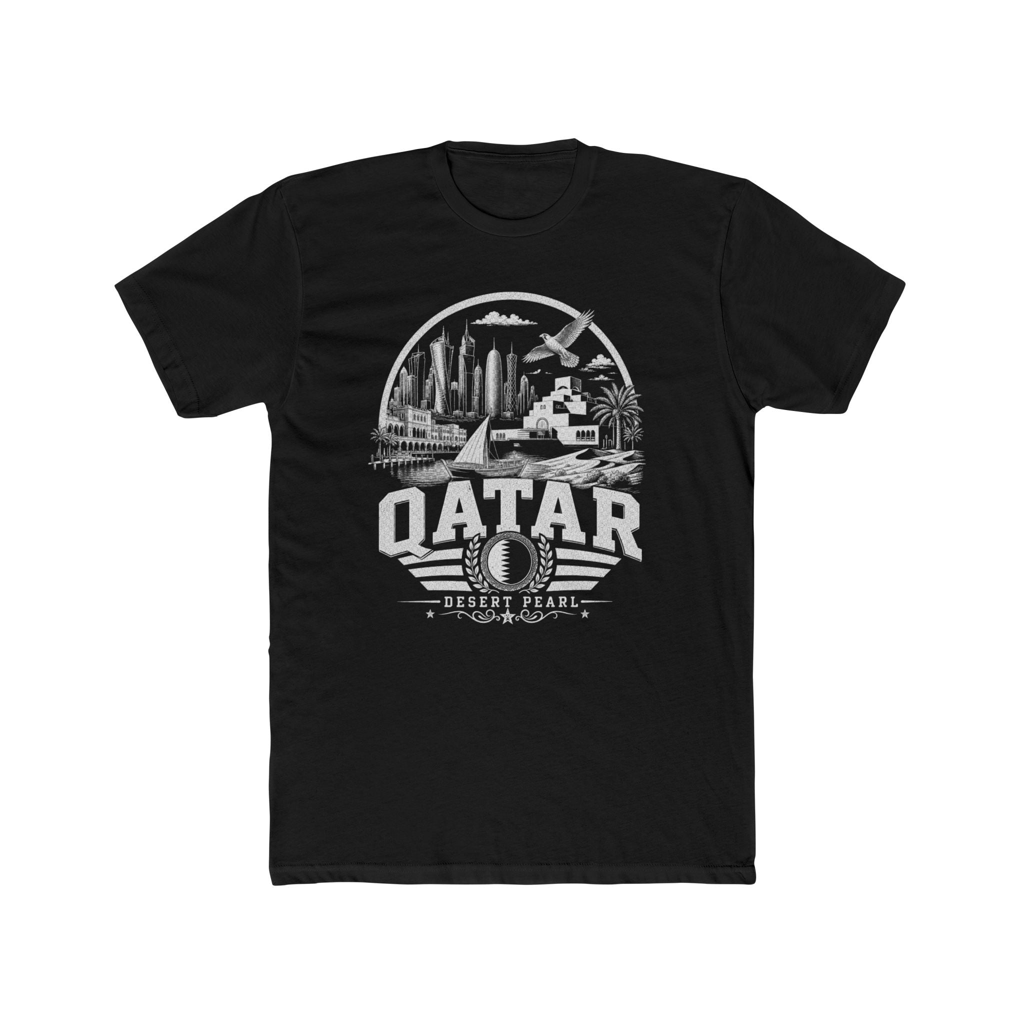 Camiseta Masculina Qatar Desert Pearl