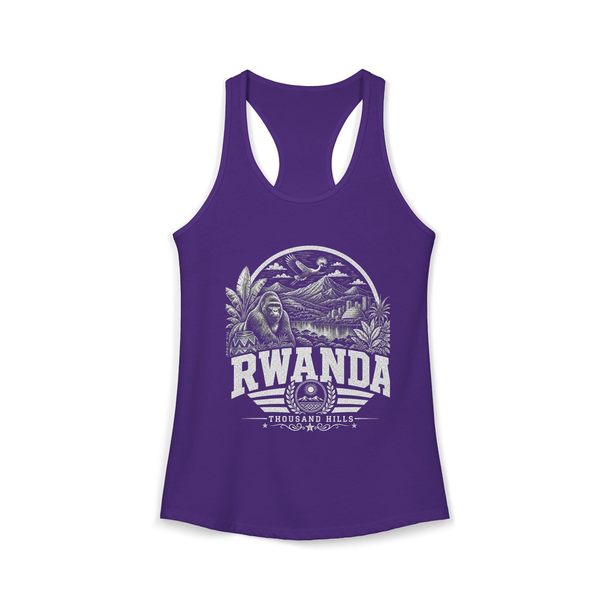 USA vintage landmarks tank top — iconic landmark design | Nameshi Destinations (view 9)