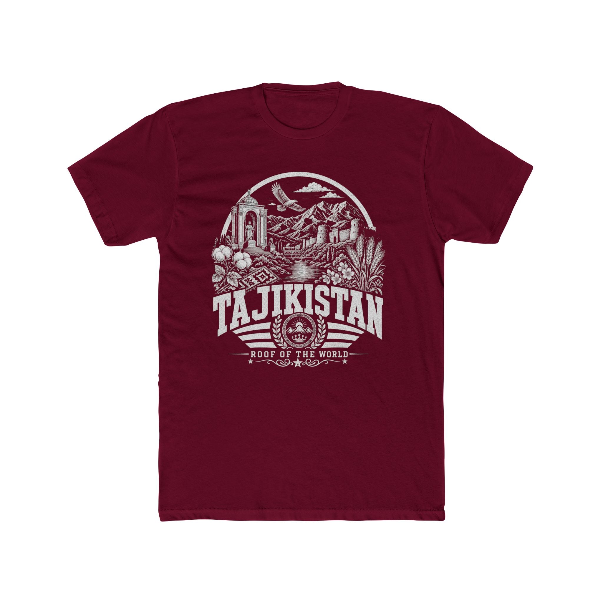 Camiseta Masculina Teto do Mundo Tajiquistão