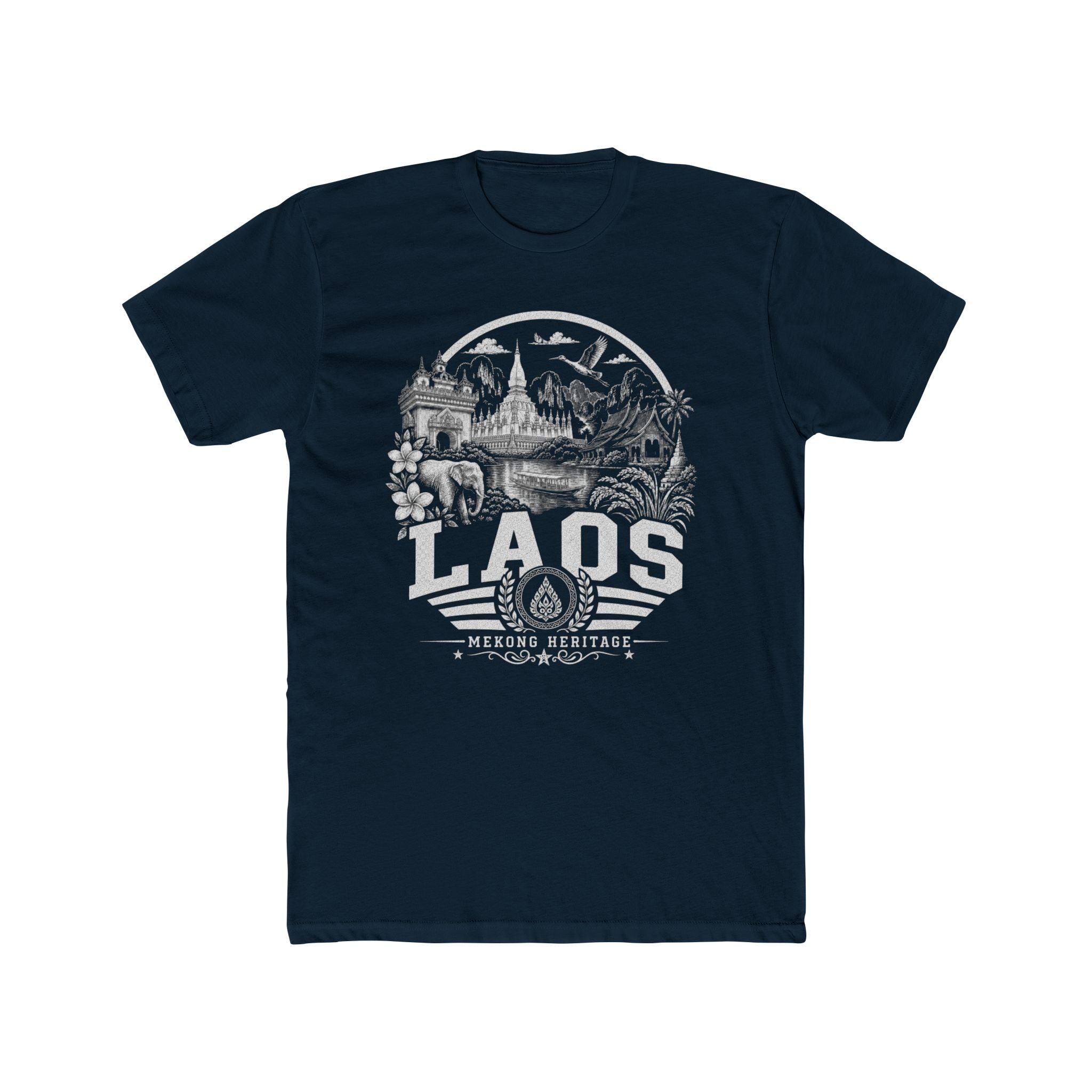 Camiseta Masculina Laos Mekong Heritage