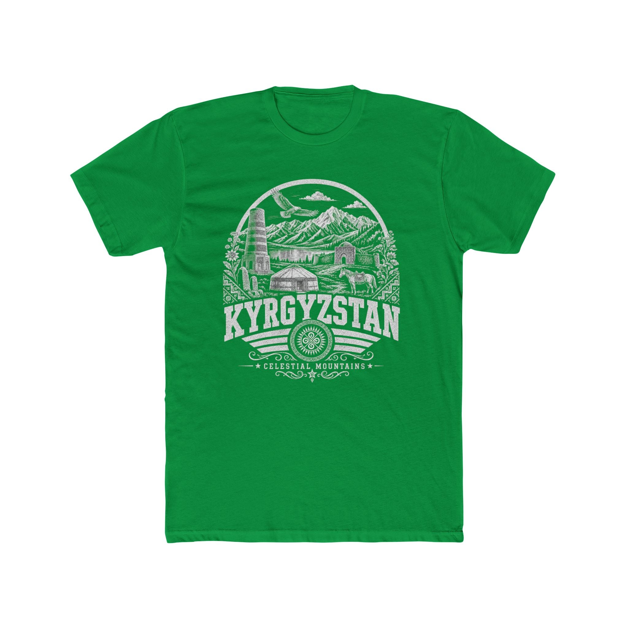Camiseta Masculina Montanhas Celestiais do Quirguistão