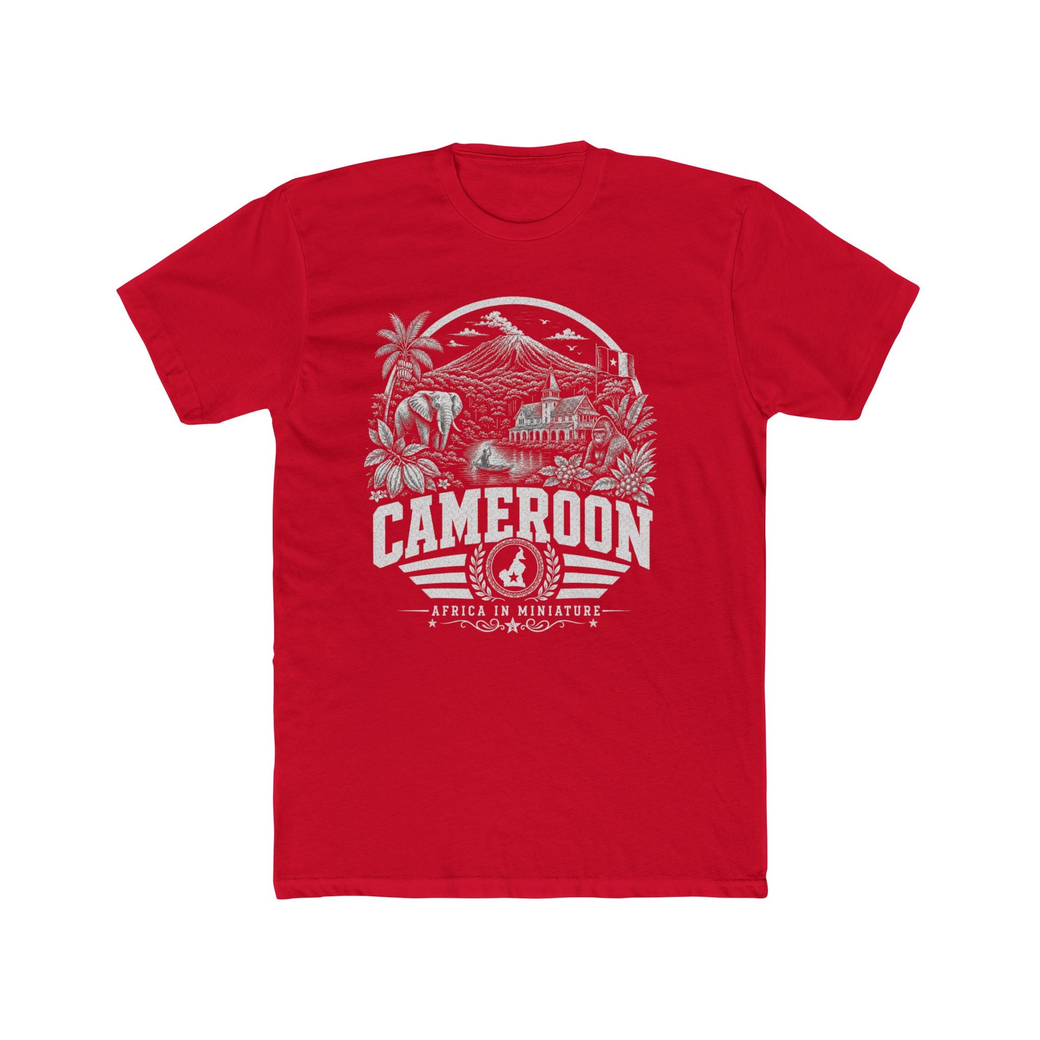 Camarões África em Miniatura Camiseta Masculina