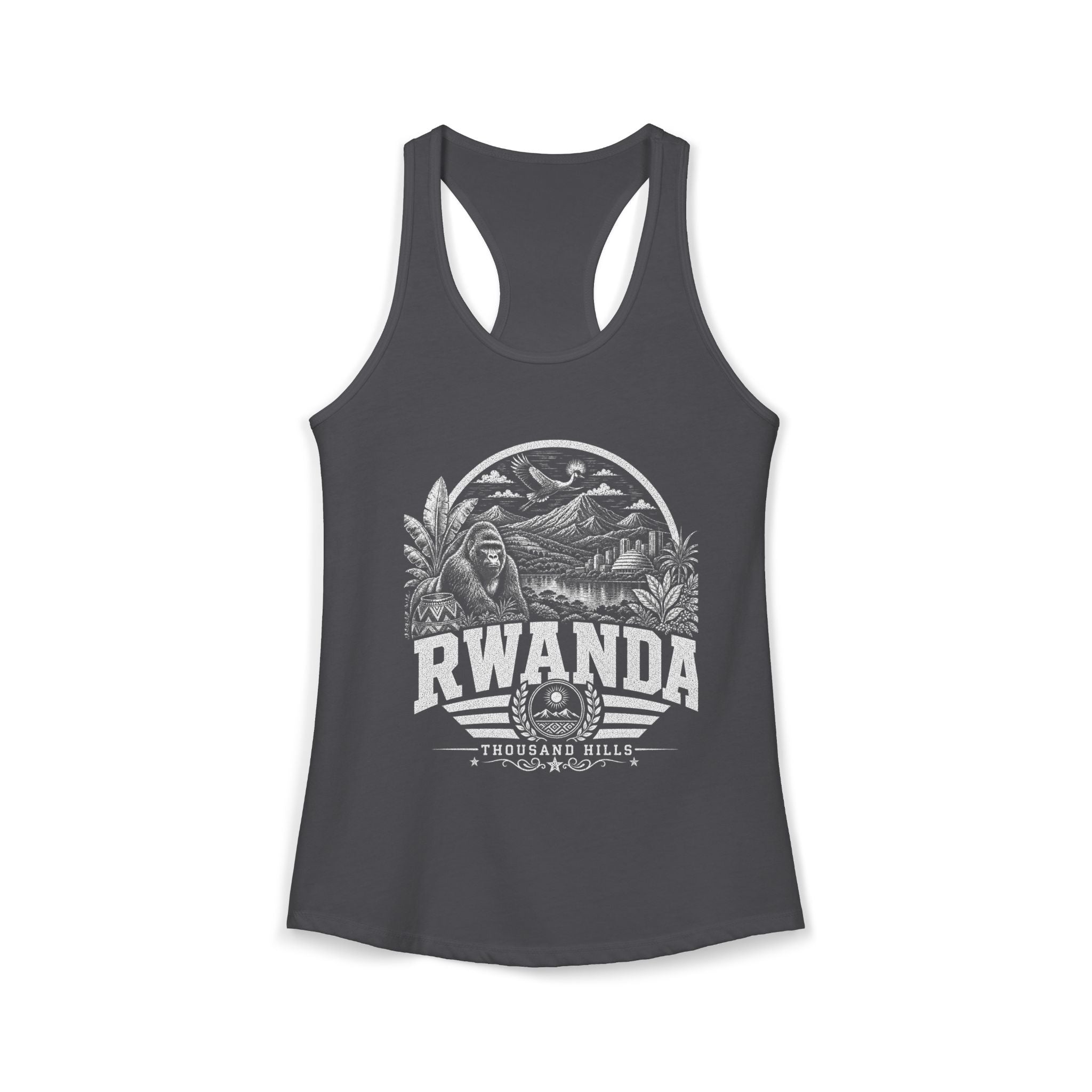USA vintage landmarks tank top — iconic landmark design | Nameshi Destinations (view 8)