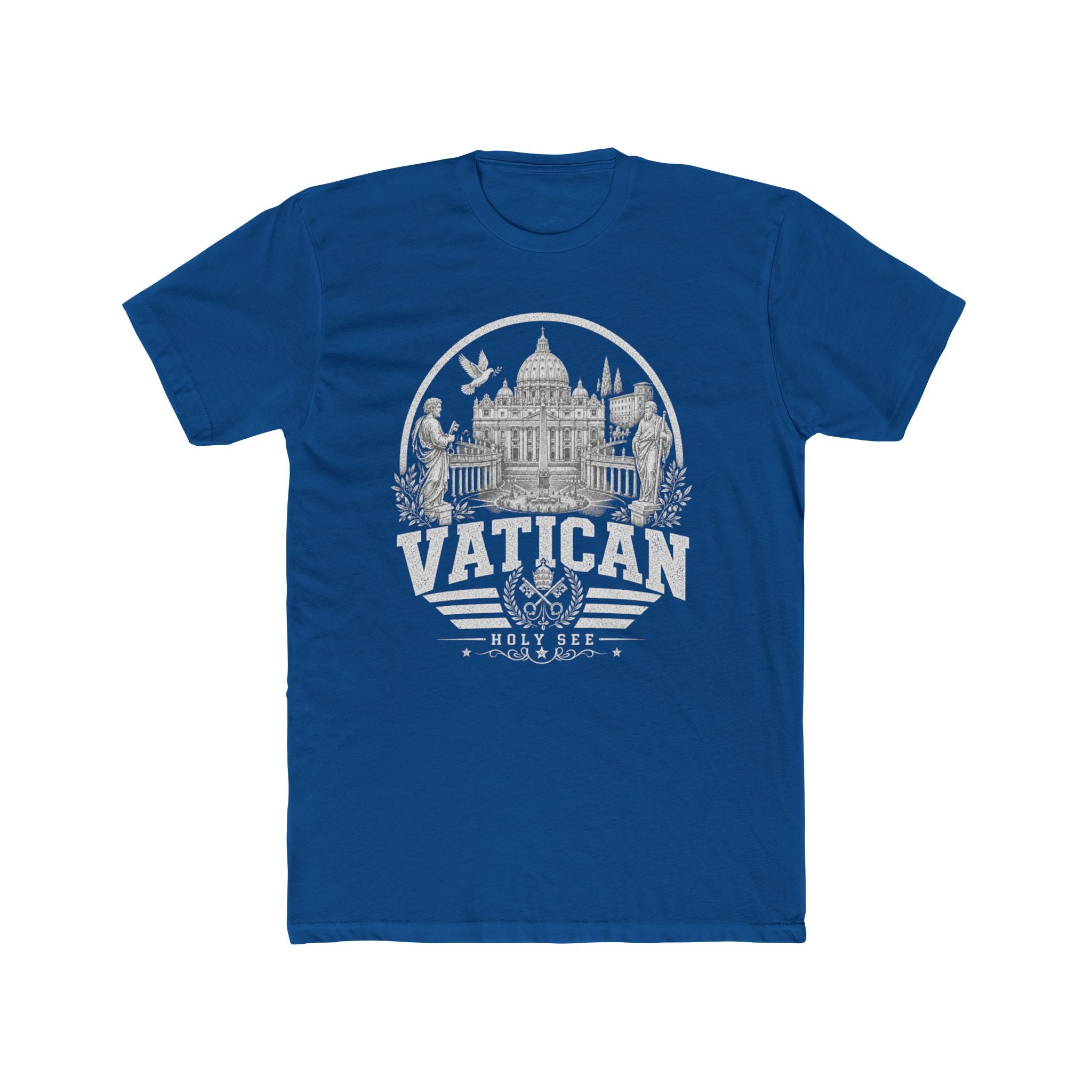 Vatican vintage landmarks men's tee — iconic landmark design | Nameshi Destinations (view 10)