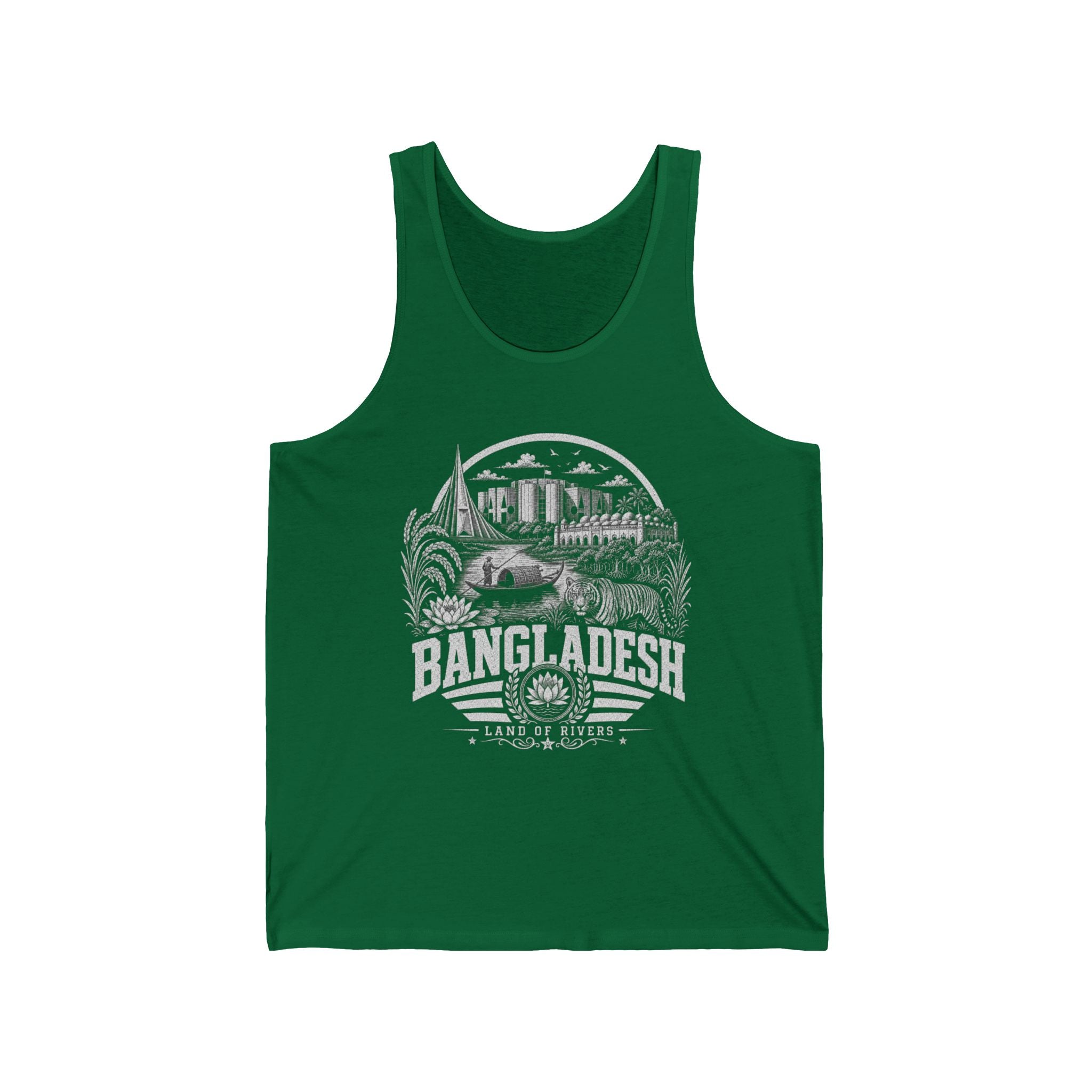 Camiseta Regata Masculina Bangladesh Terra dos Rios