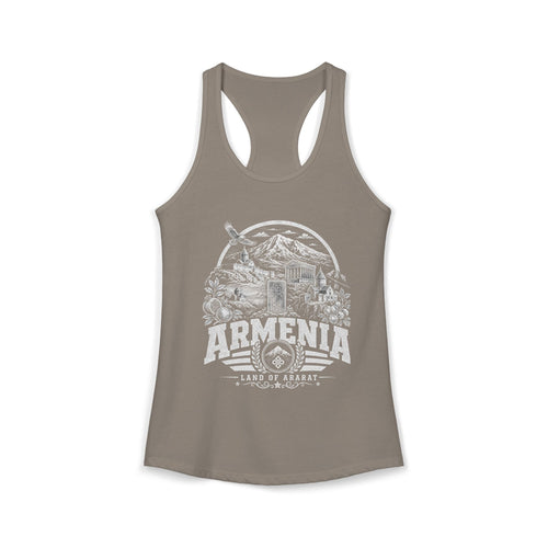 Camiseta sin mangas para mujer "Armenia, Tierra del Ararat"