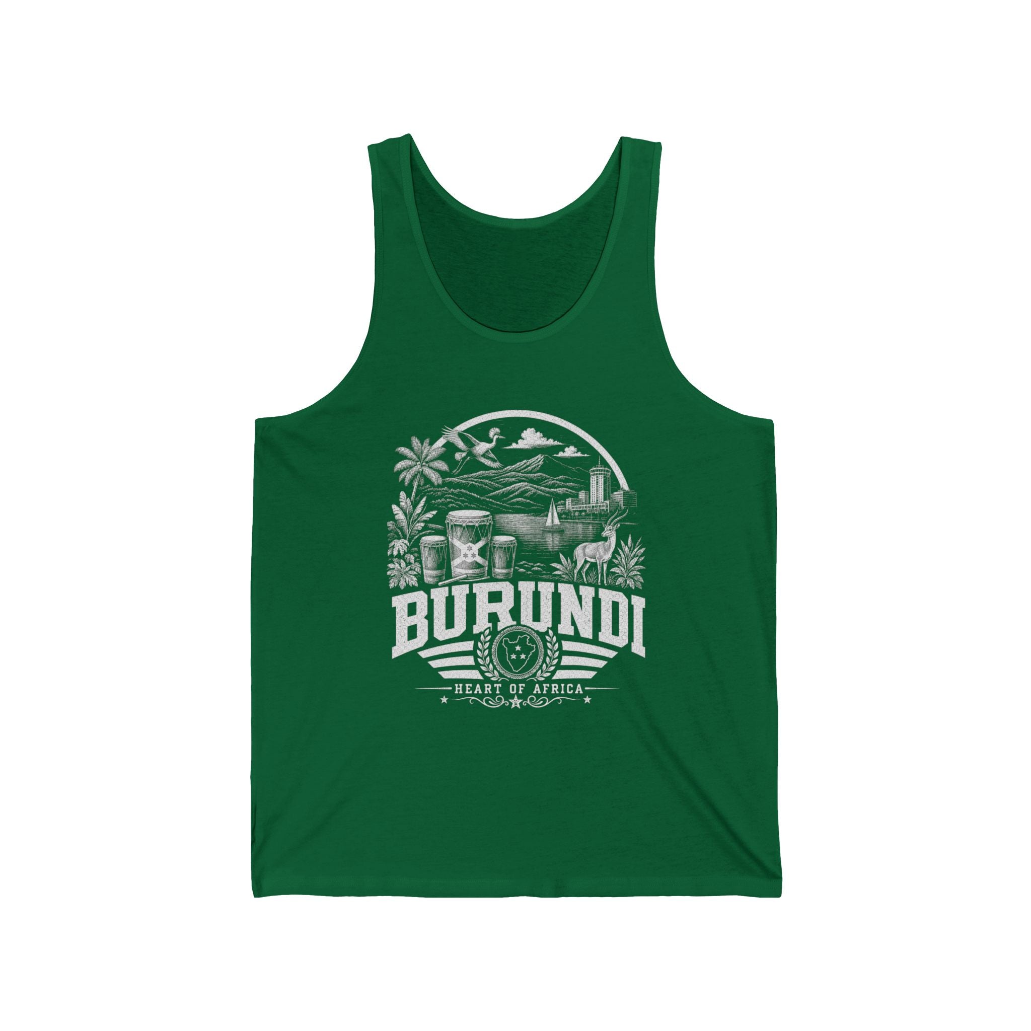 Camiseta sin mangas de hombre de Burundi