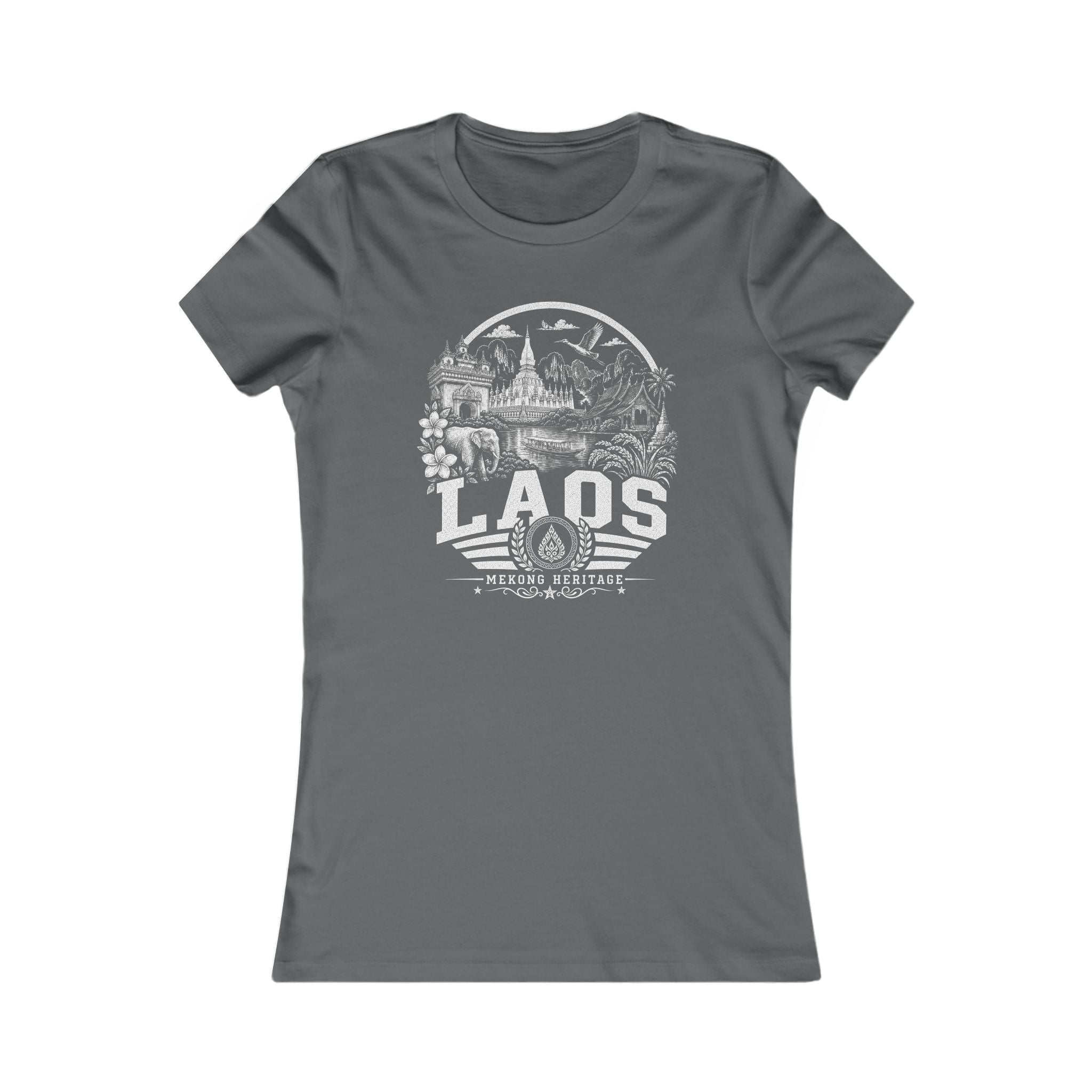 Camiseta de mujer Laos Mekong Heritage