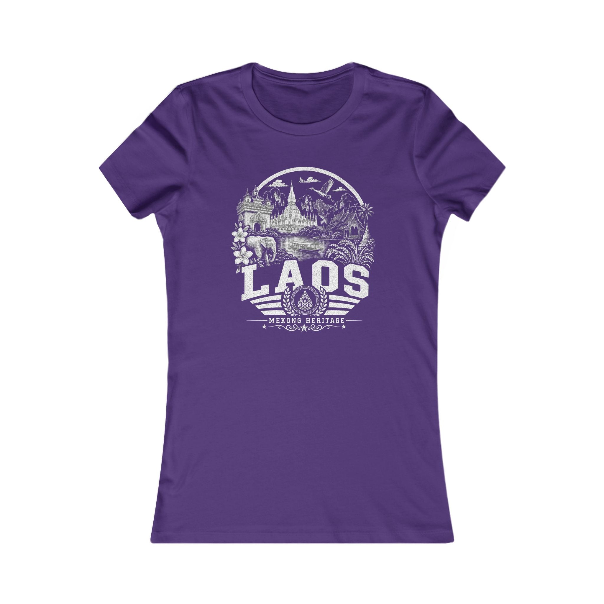 Camiseta feminina Laos Mekong Heritage