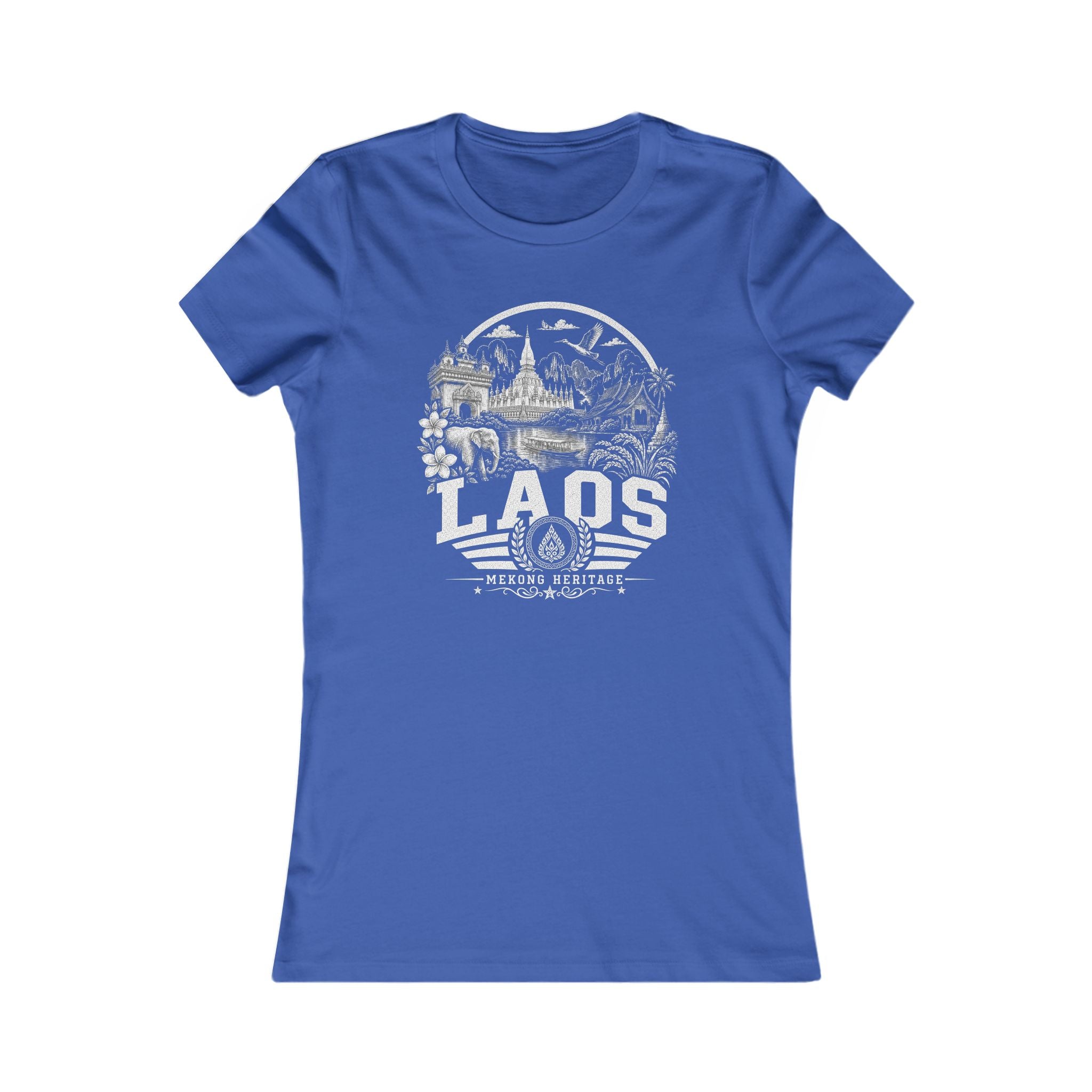 Camiseta feminina Laos Mekong Heritage