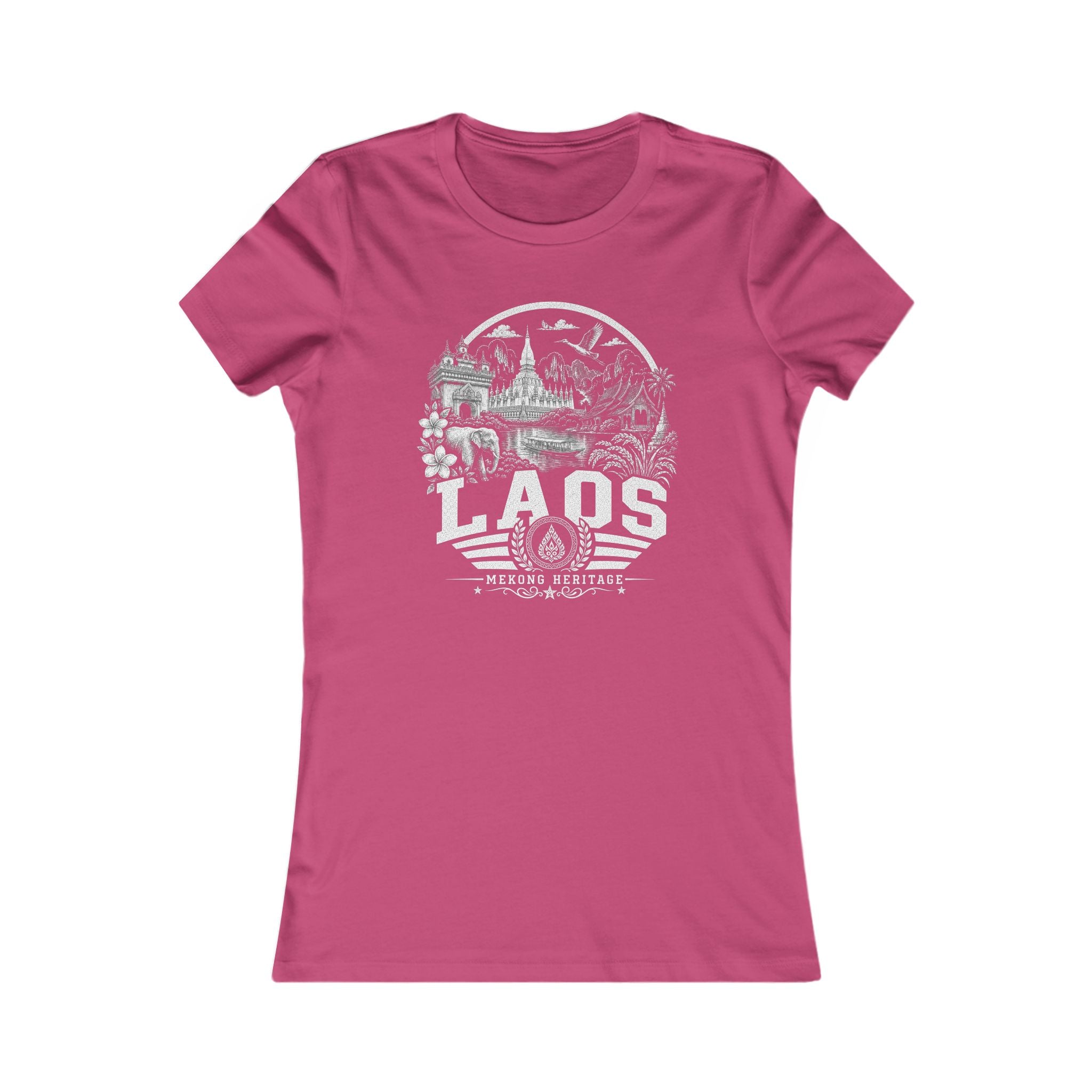 Camiseta feminina Laos Mekong Heritage
