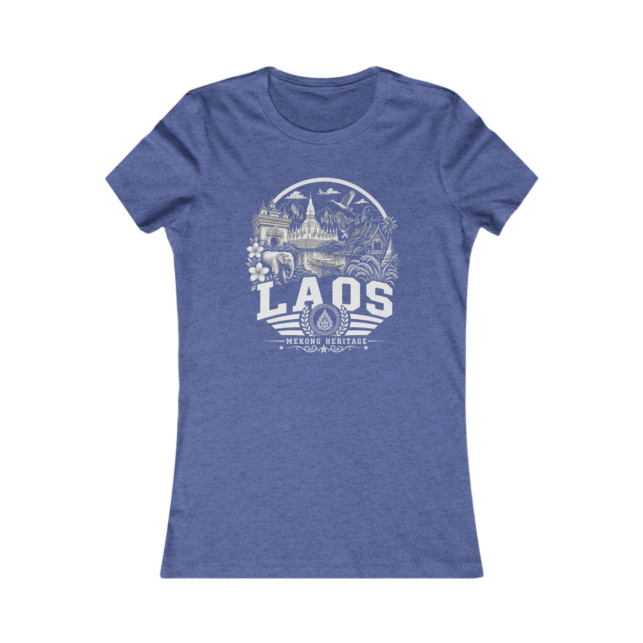 Camiseta feminina Laos Mekong Heritage
