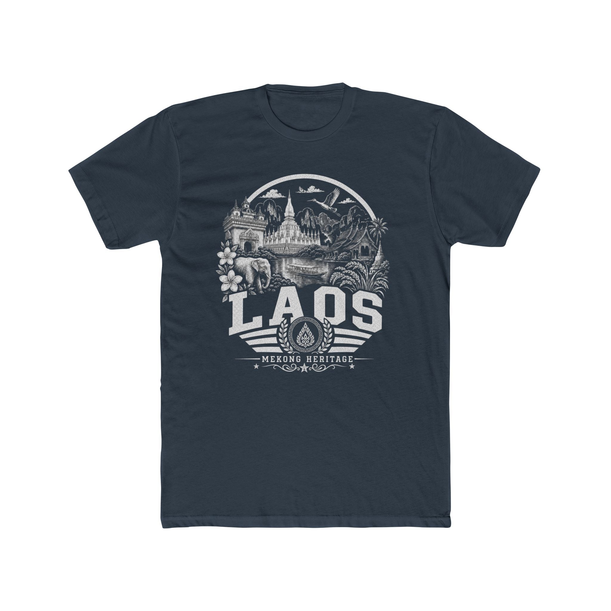 Camiseta Masculina Laos Mekong Heritage