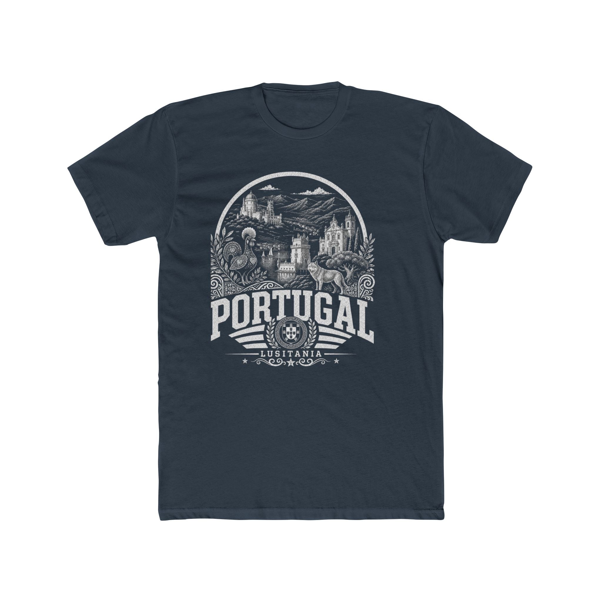 Portugal vintage landmarks men's tee — iconic landmark design | Nameshi Destinations (view 8)