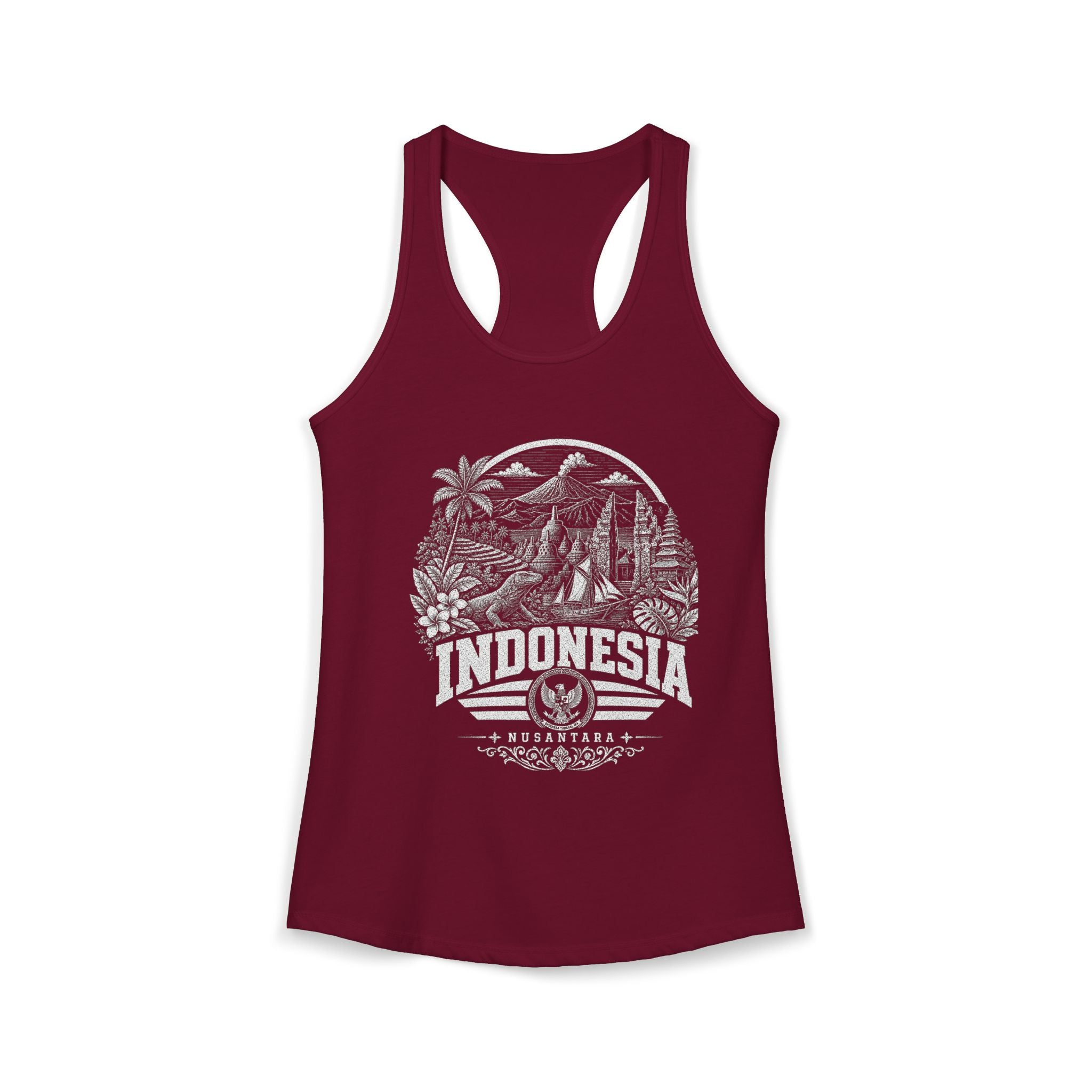USA vintage landmarks tank top — iconic landmark design | Nameshi Destinations (view 10)