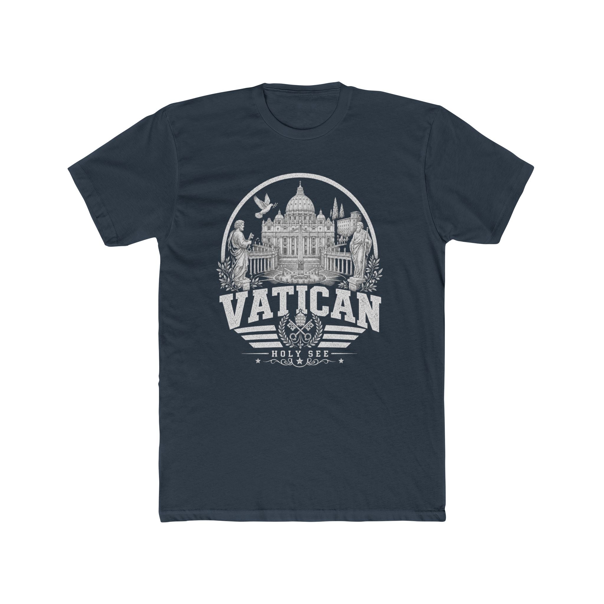 Vatican vintage landmarks men's tee — iconic landmark design | Nameshi Destinations (view 8)