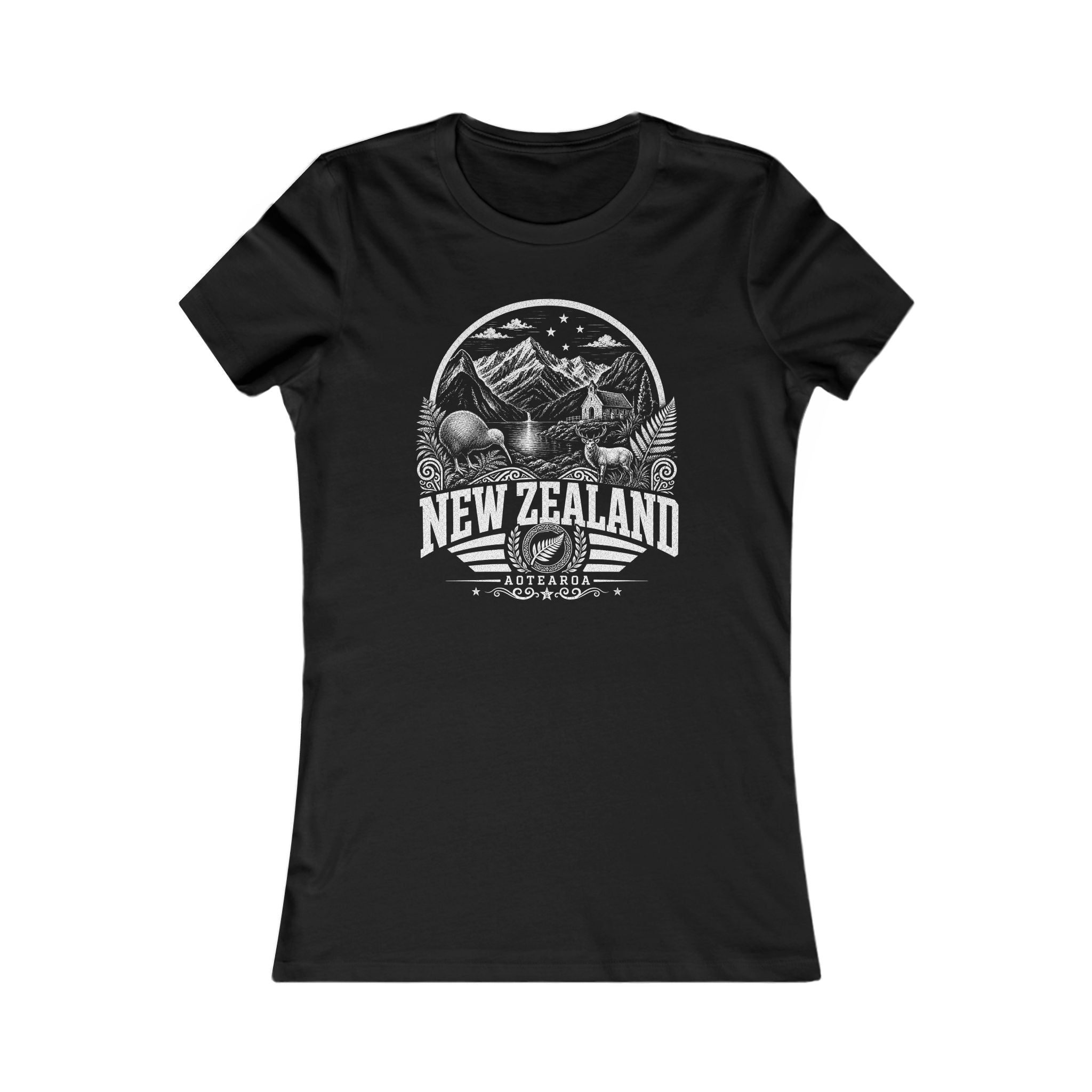 Camiseta Feminina da Nova Zelândia