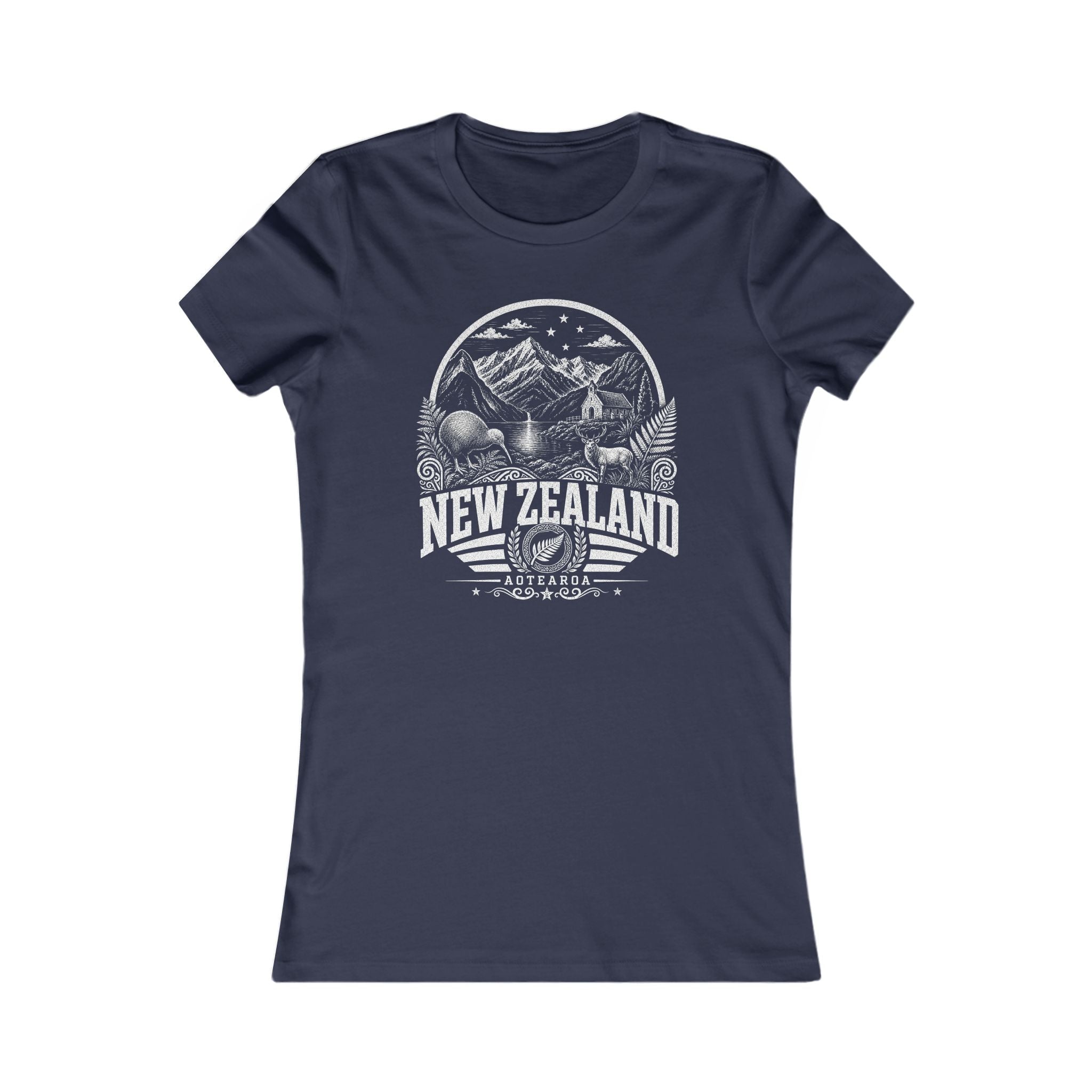Camiseta Feminina da Nova Zelândia