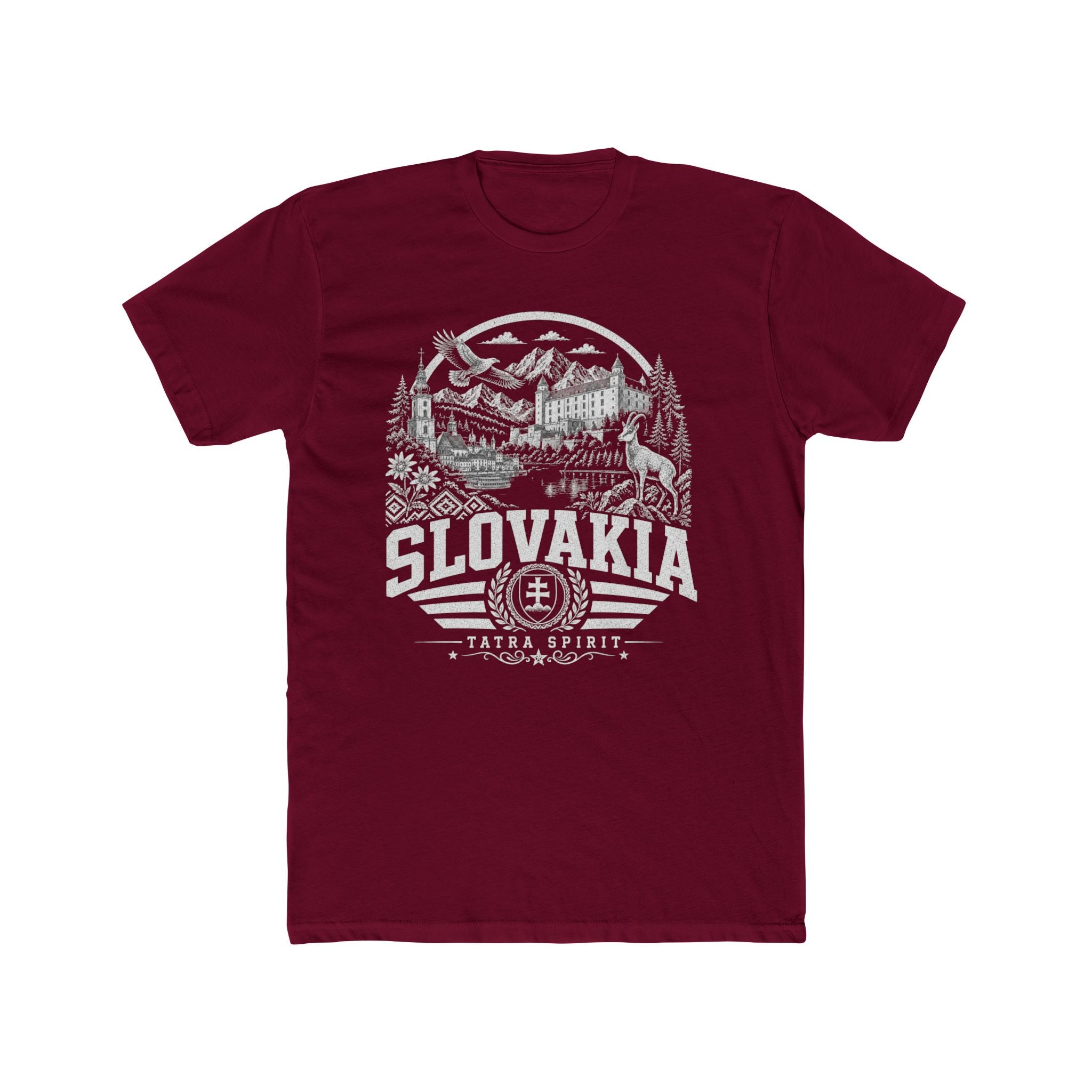 Slovakia vintage landmarks men's tee — iconic landmark design | Nameshi Destinations (view 14)