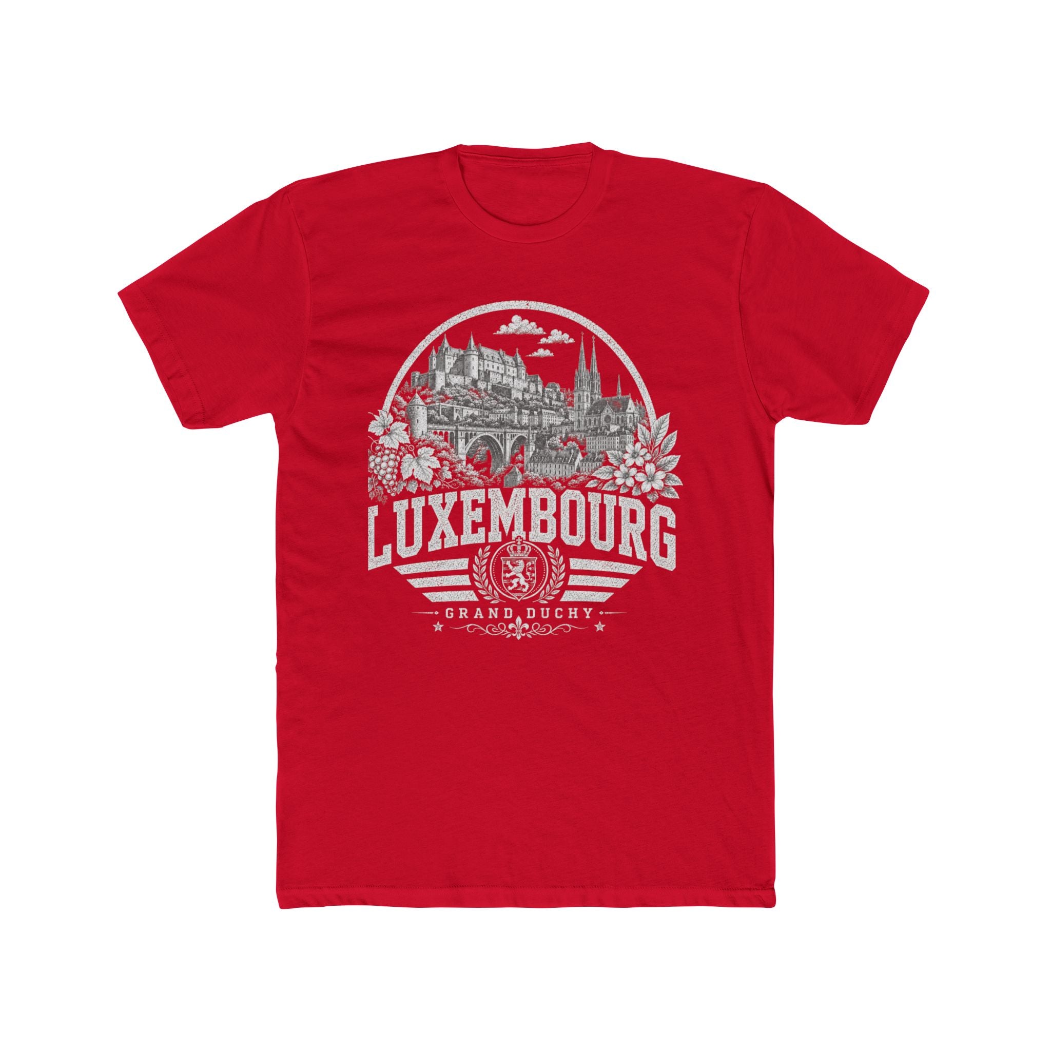 Luxembourg vintage landmarks men's tee — iconic landmark design | Nameshi Destinations (view 15)