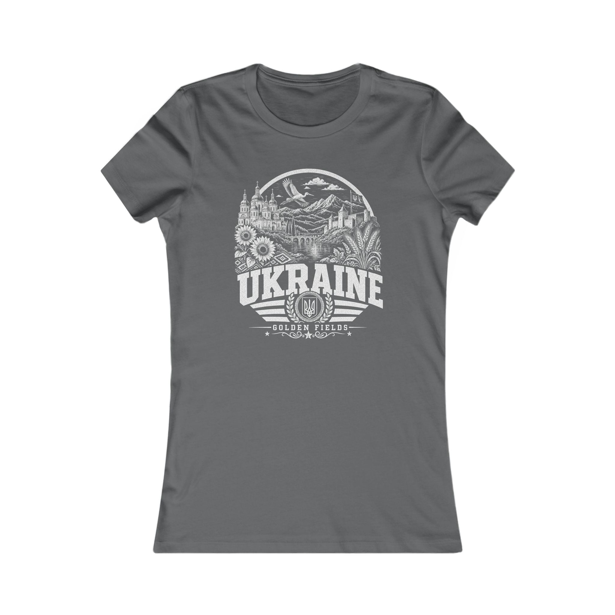 Ukraine vintage landmarks women's tee — iconic landmark design | Nameshi Destinations (view 11)
