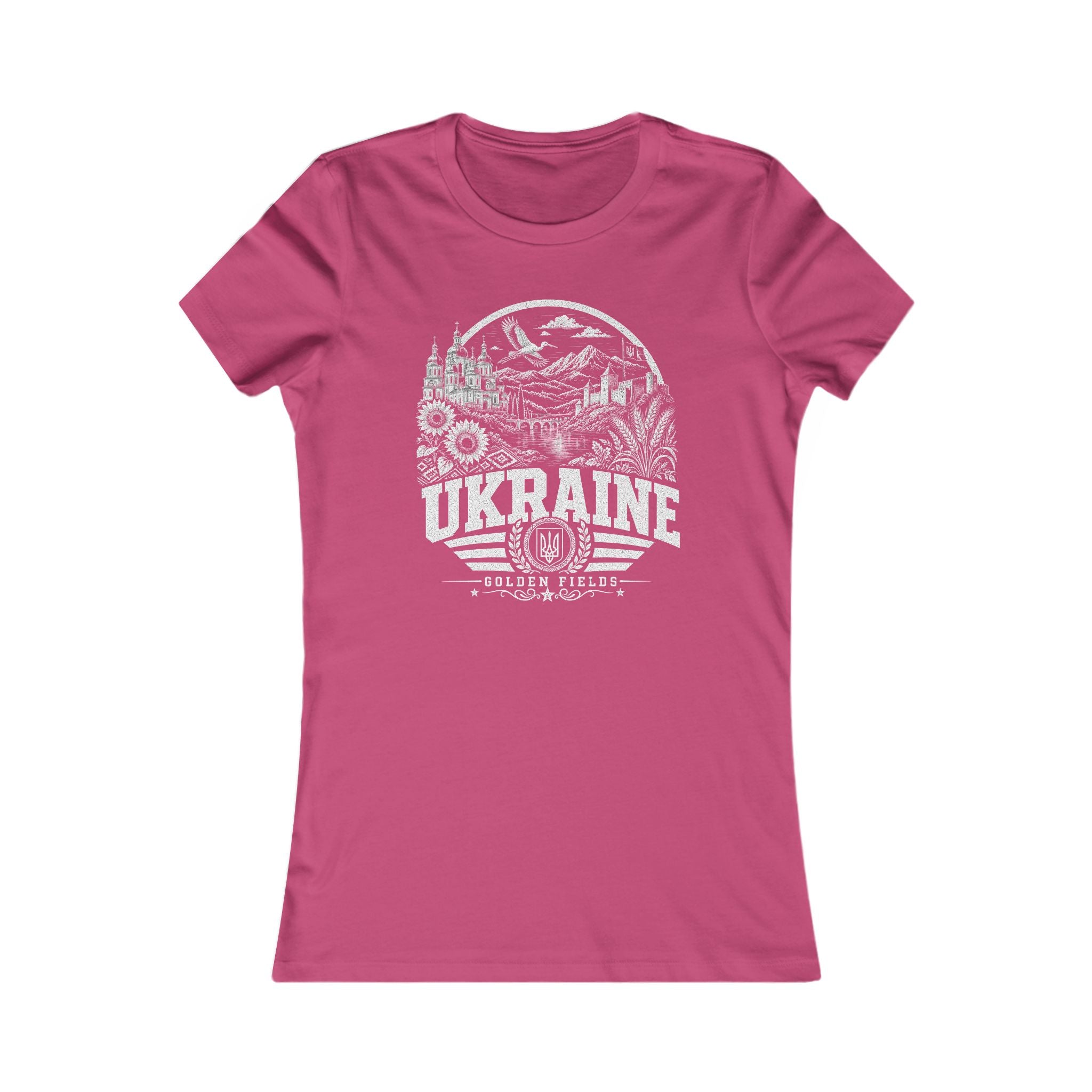 Ukraine vintage landmarks women's tee — iconic landmark design | Nameshi Destinations (view 16)