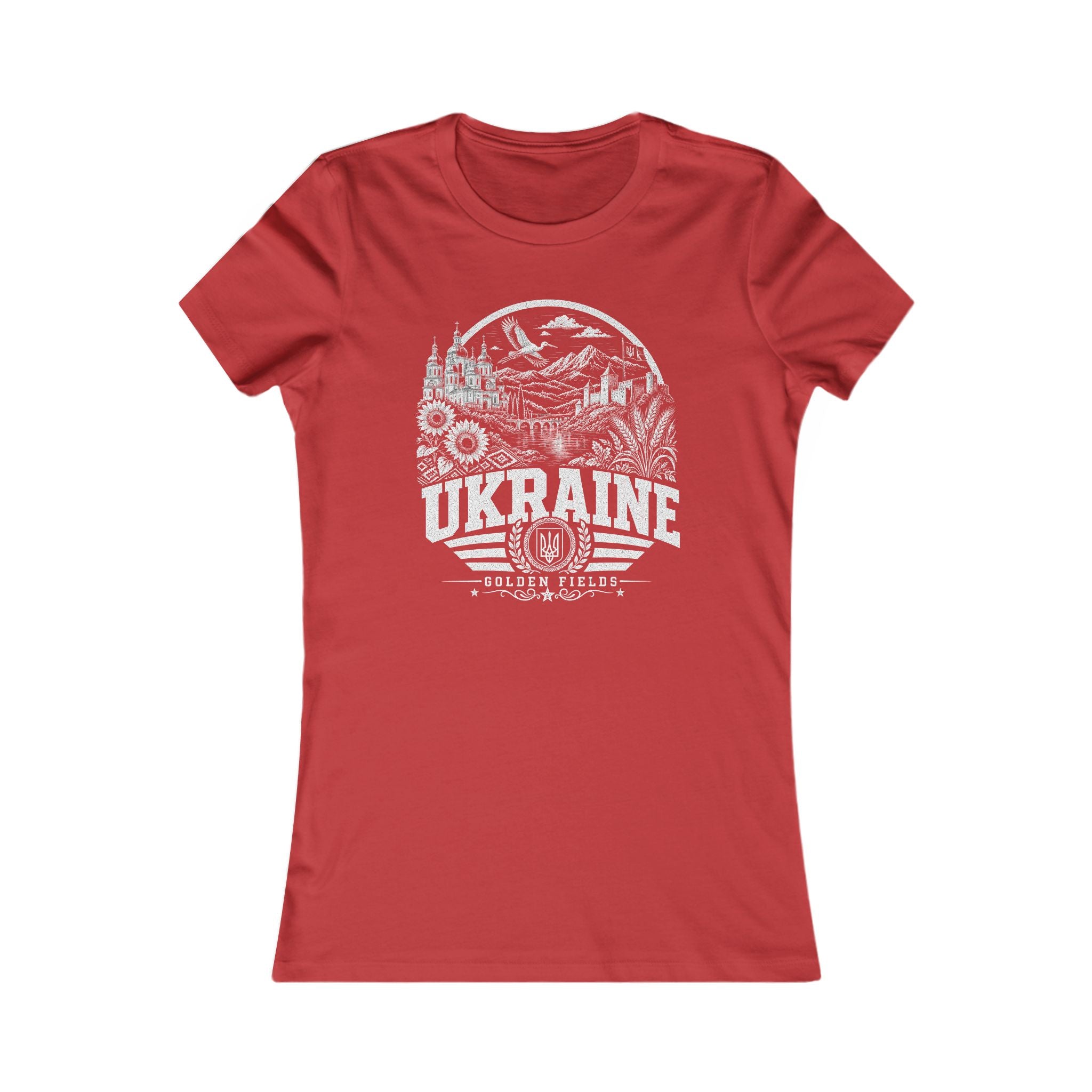 Ukraine vintage landmarks women's tee — iconic landmark design | Nameshi Destinations (view 9)