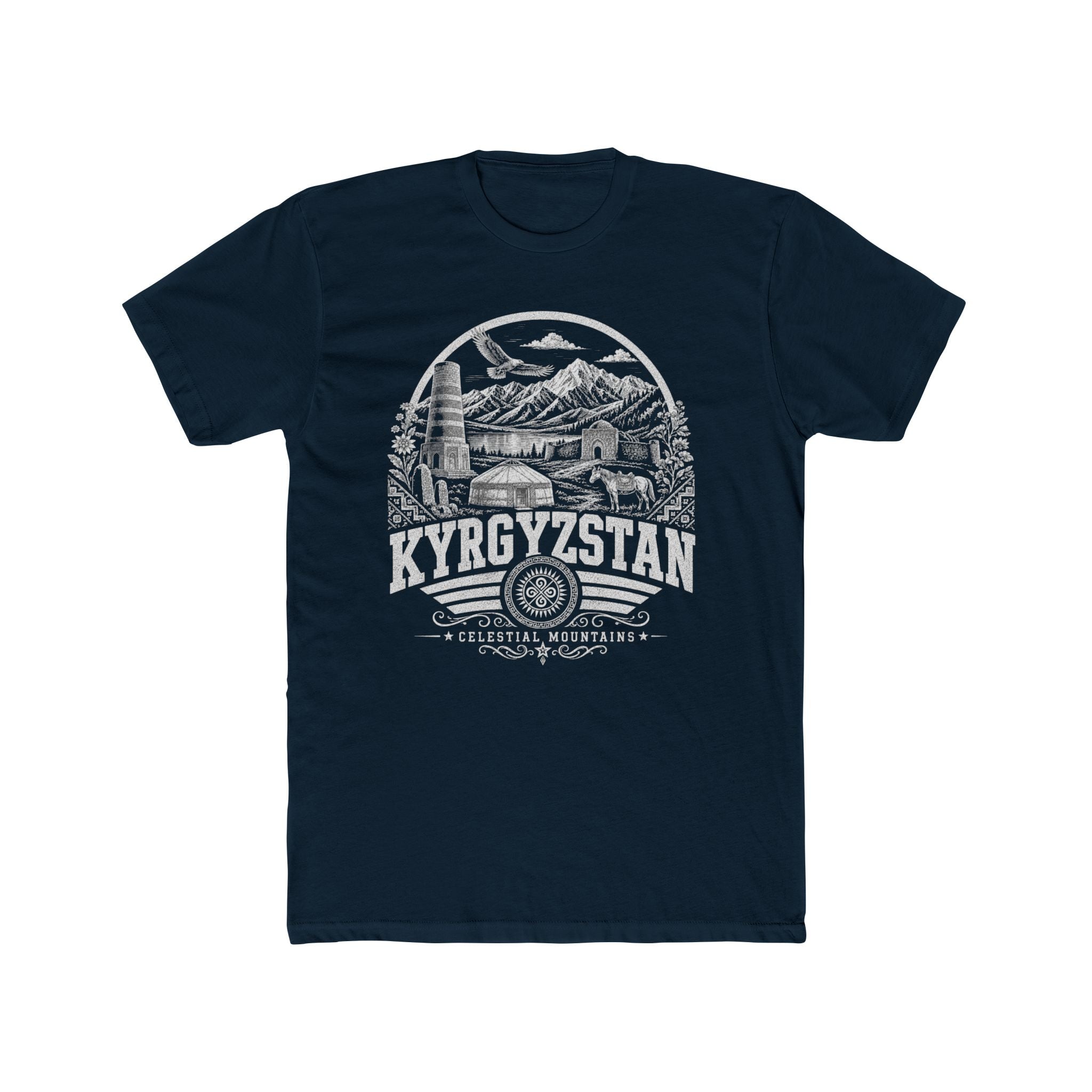 Camiseta Masculina Montanhas Celestiais do Quirguistão