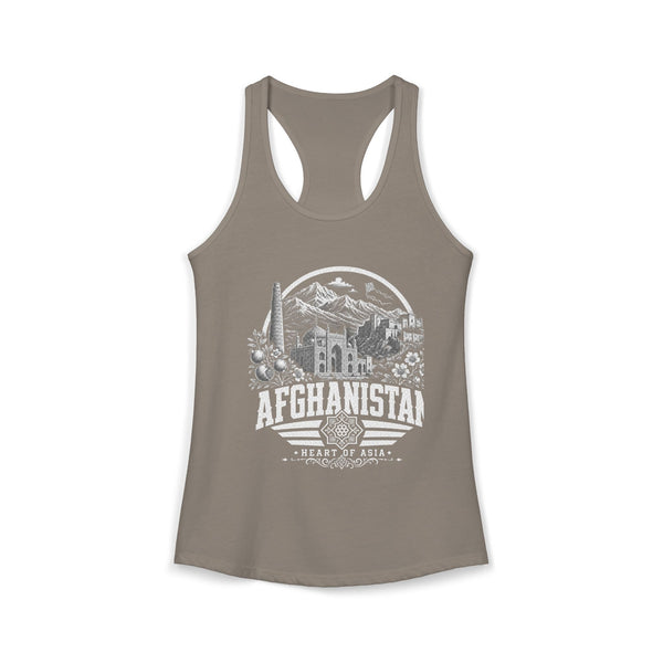 Camiseta de tirantes para mujer "Corazón de Asia" de Afganistán