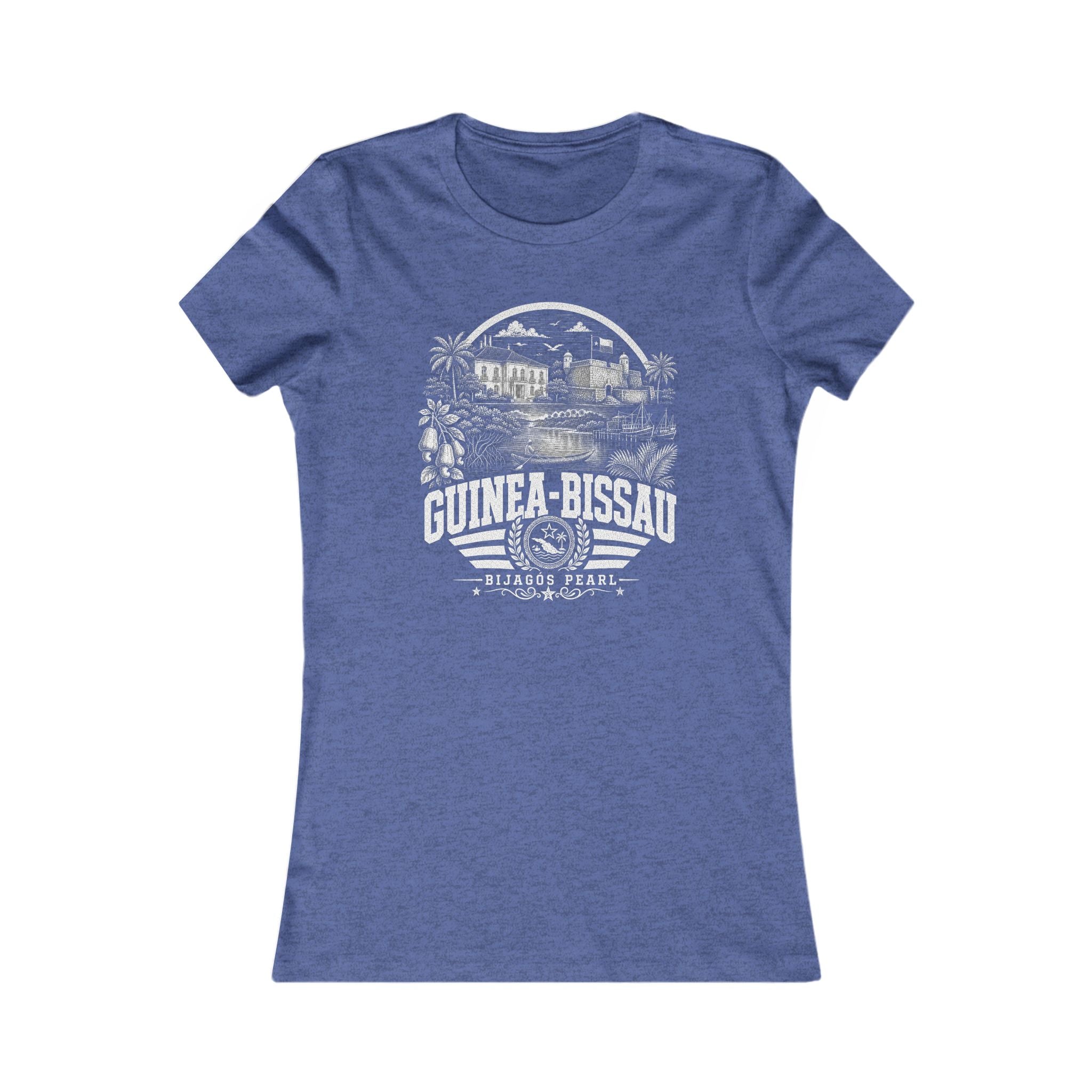 Camiseta Feminina Bijagós Pérola Guiné-Bissau
