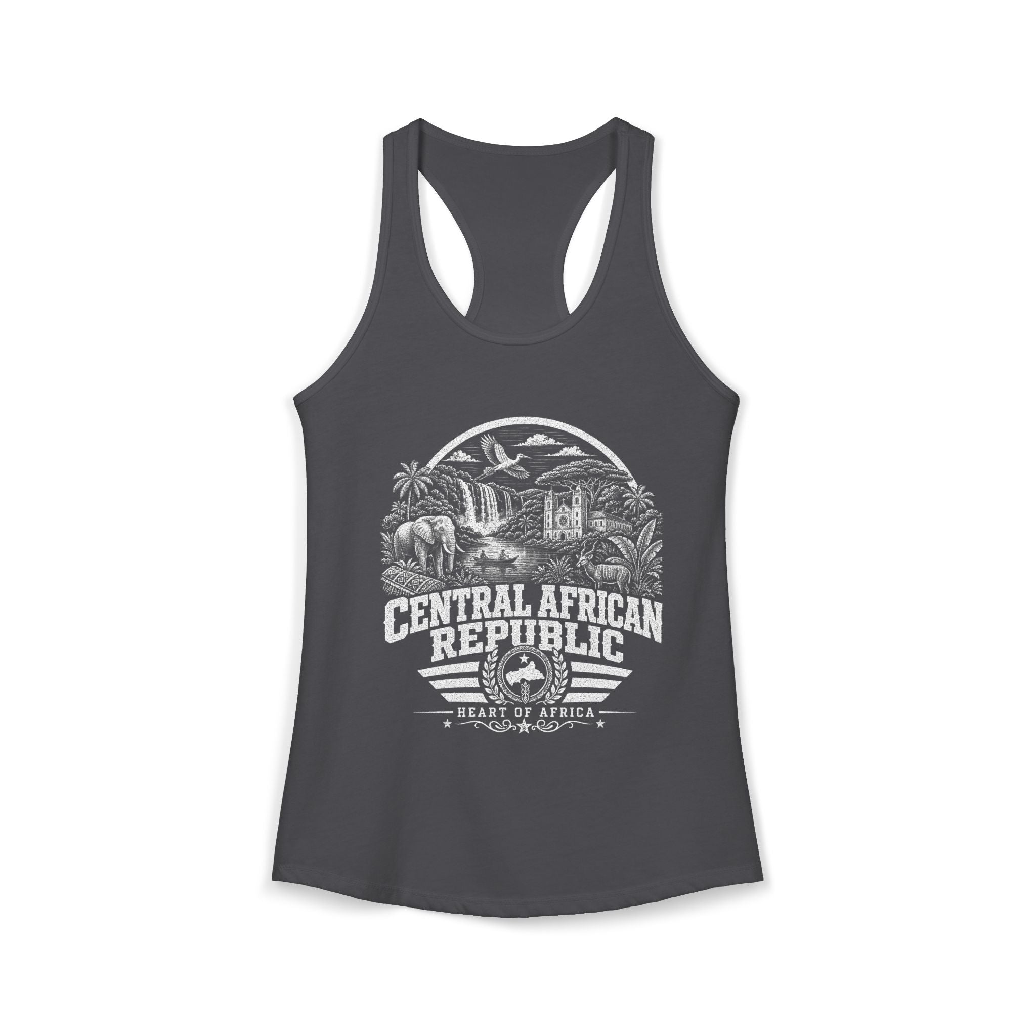 Central African Republic Heart of Africa Women's Tank Top