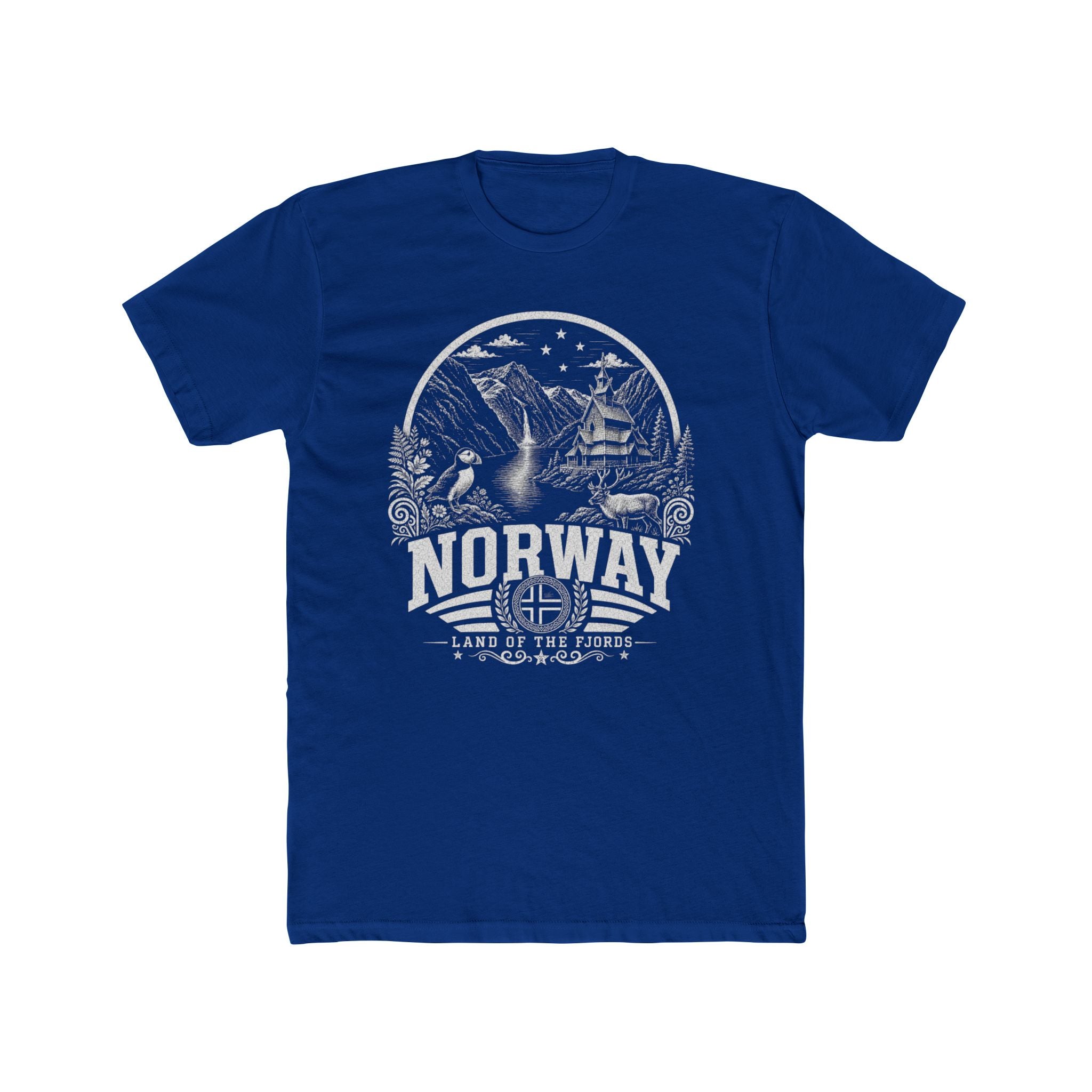 Norway vintage landmarks men's tee — iconic landmark design | Nameshi Destinations (view 11)