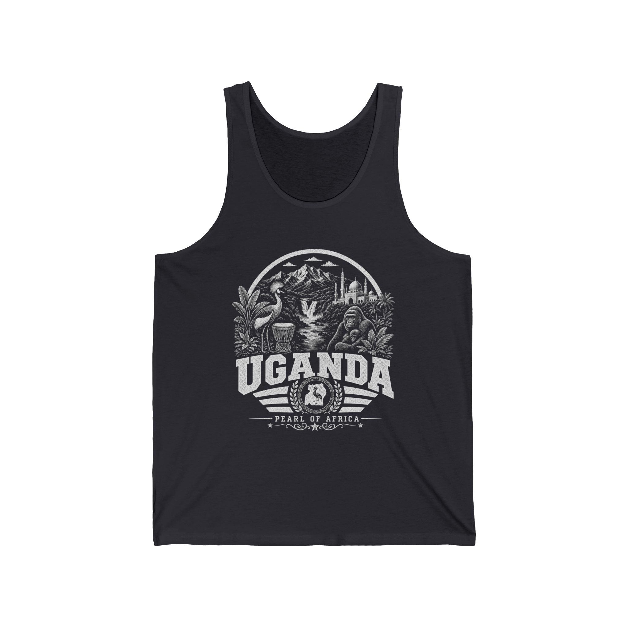 Camiseta Masculina Regata Uganda Pérola da África