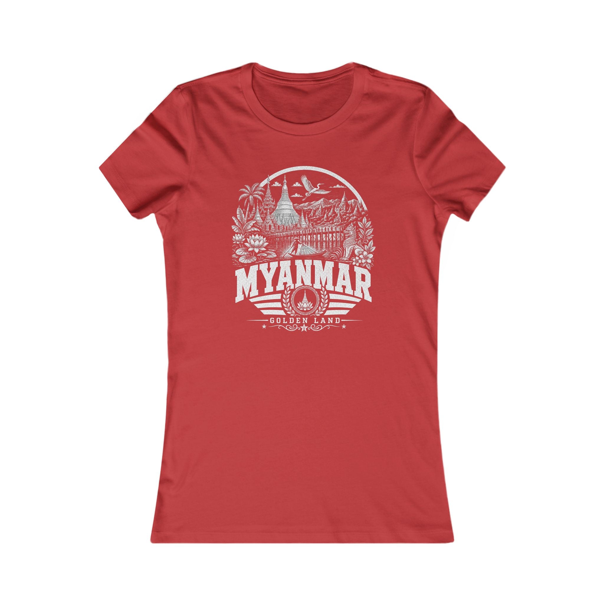 Camiseta feminina Myanmar Golden Land