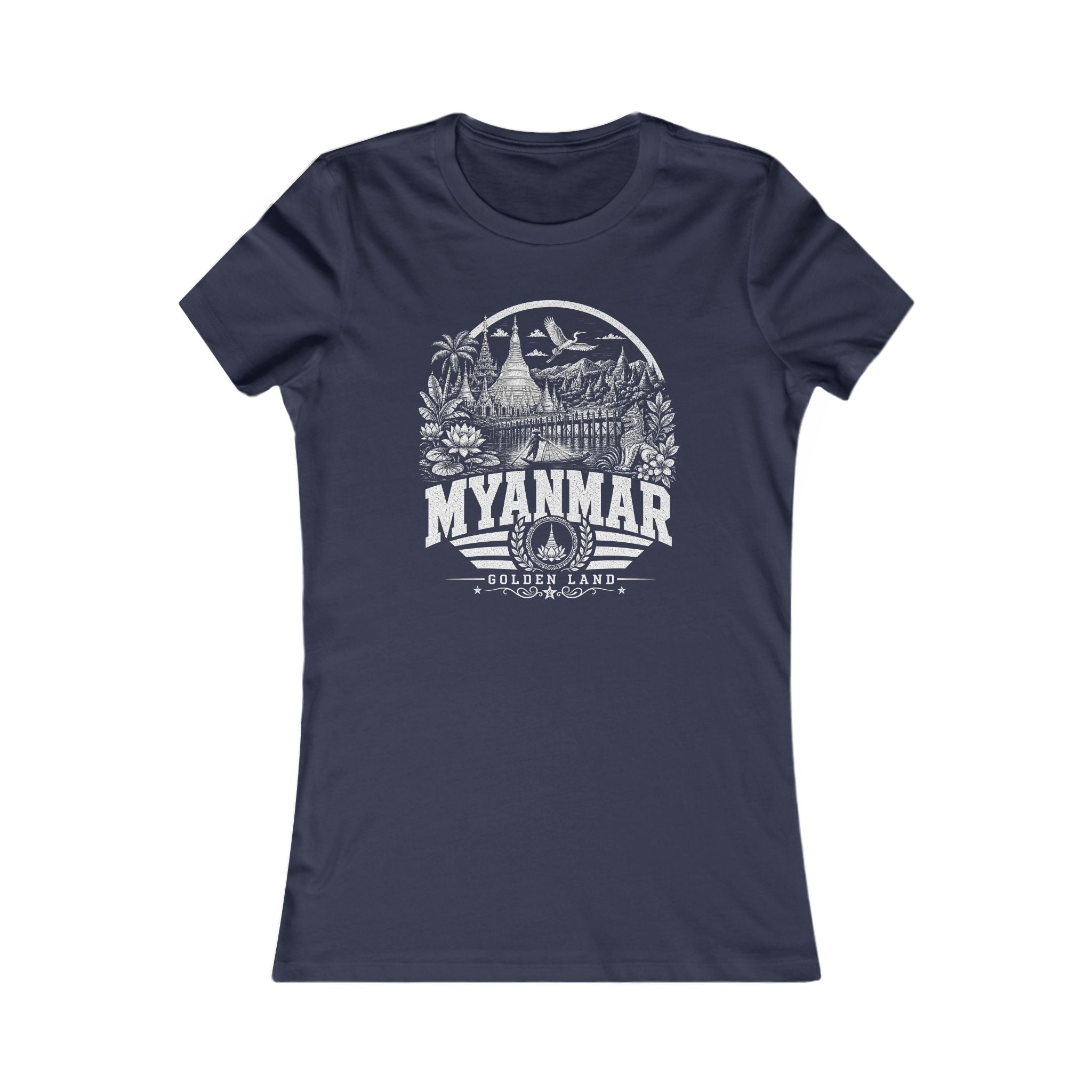 Camiseta feminina Myanmar Golden Land