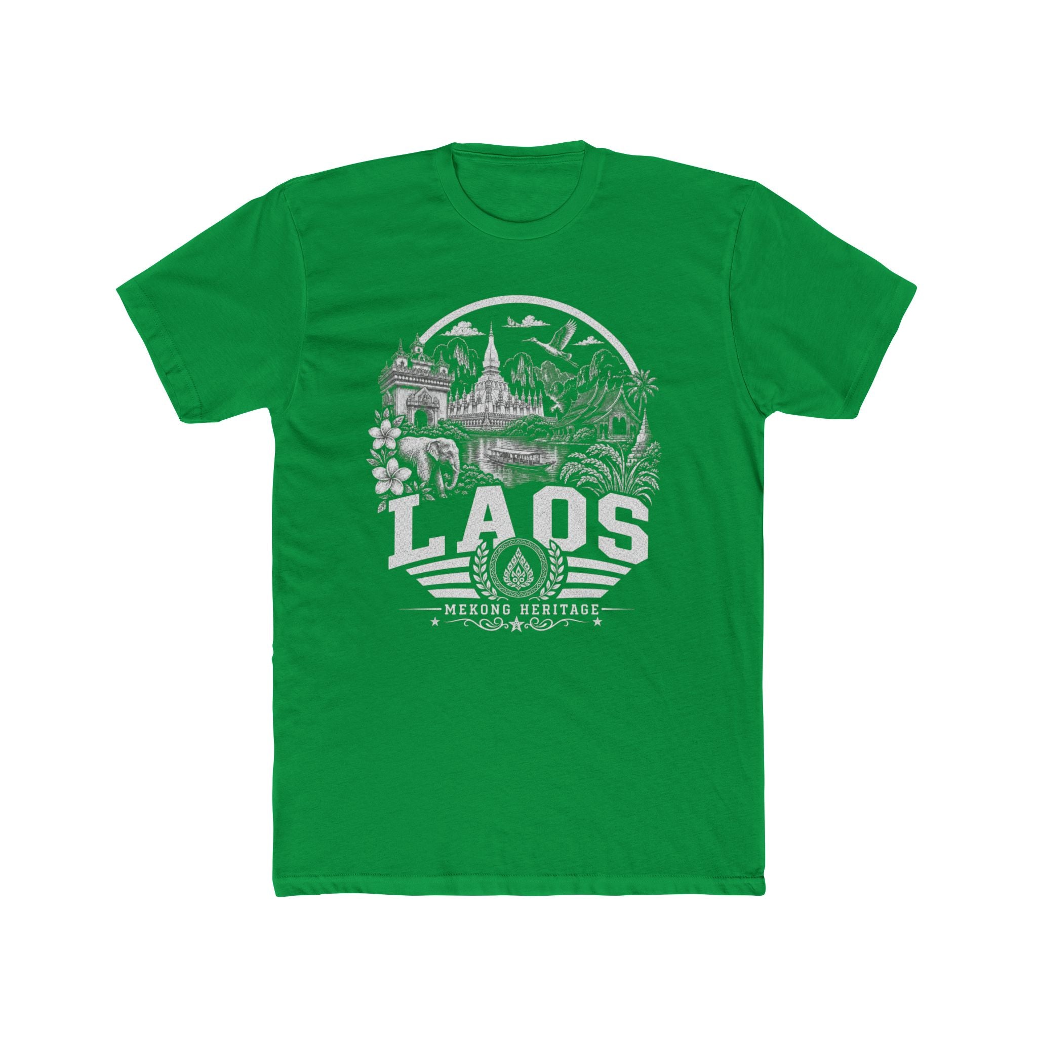 Camiseta Masculina Laos Mekong Heritage