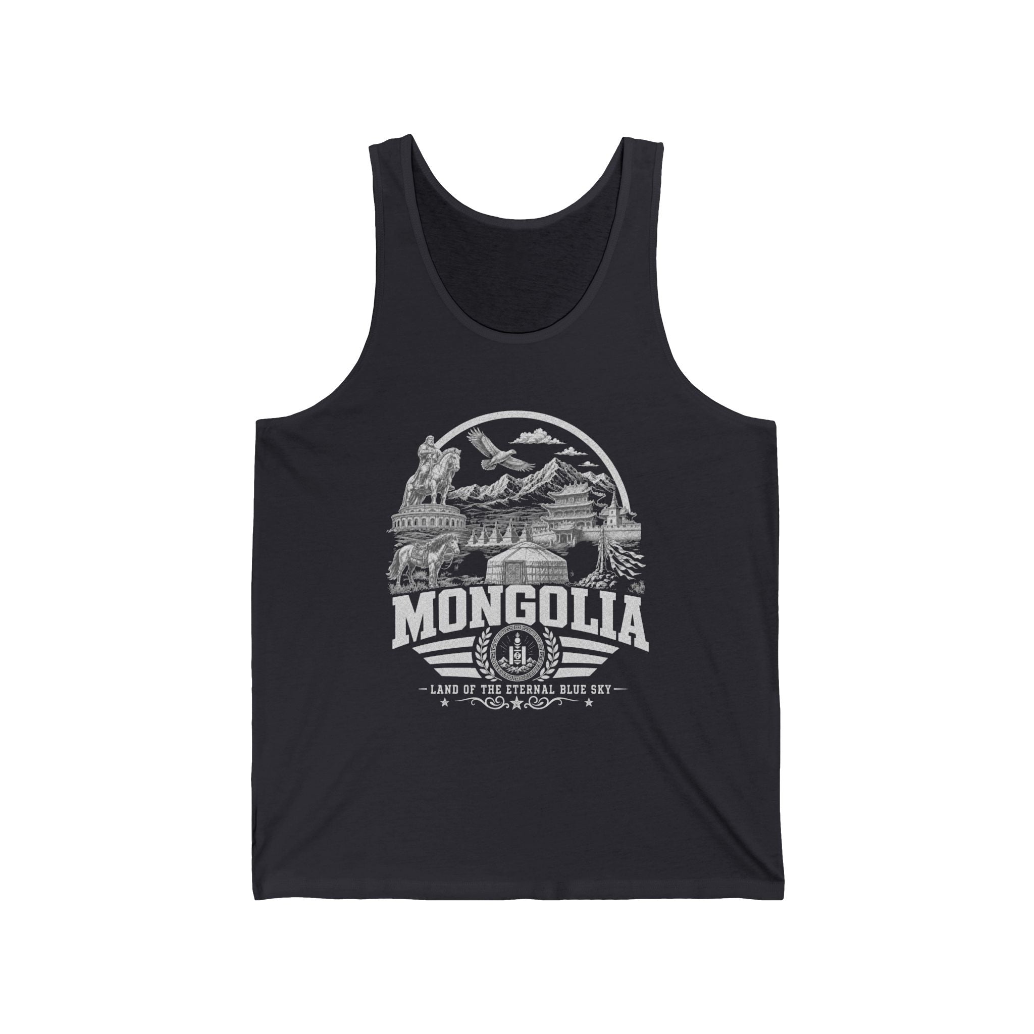 Regata Masculina Mongólia Terra do Céu Azul Eterno